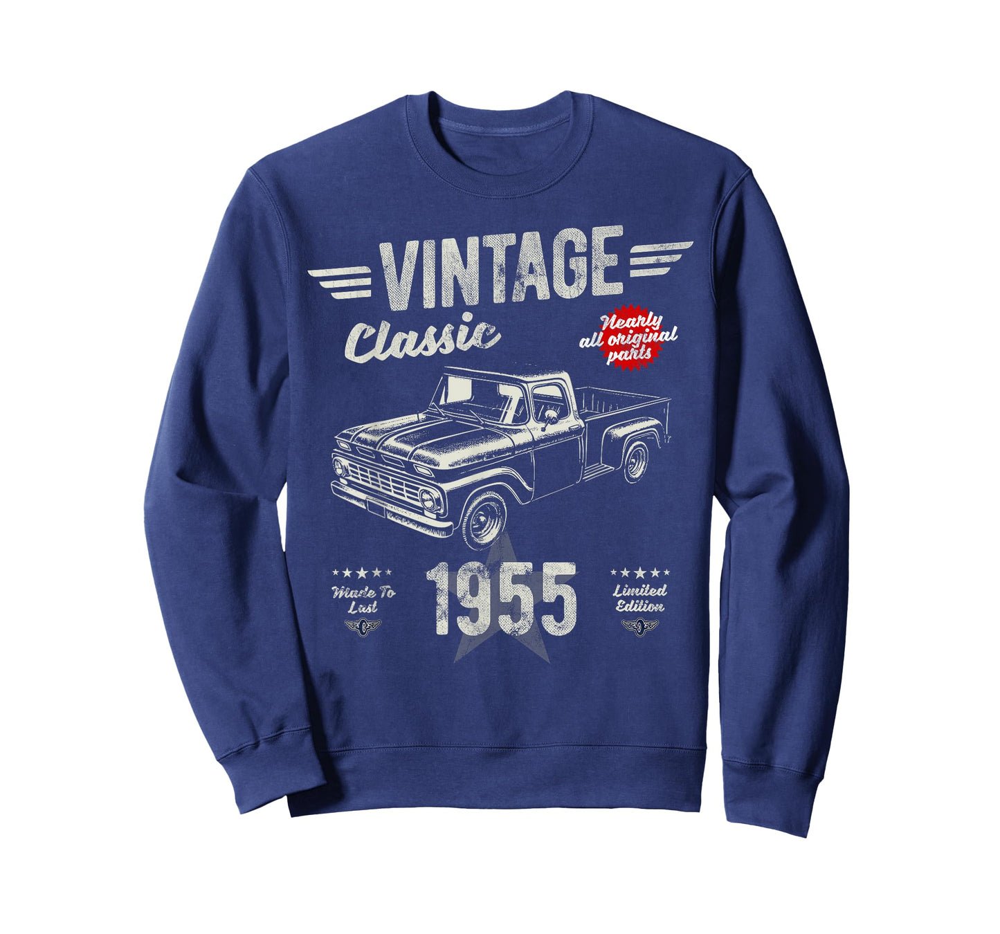 70th Birthday Born 1955 Vintage Funny Retro Pickup Truck T-Shirt