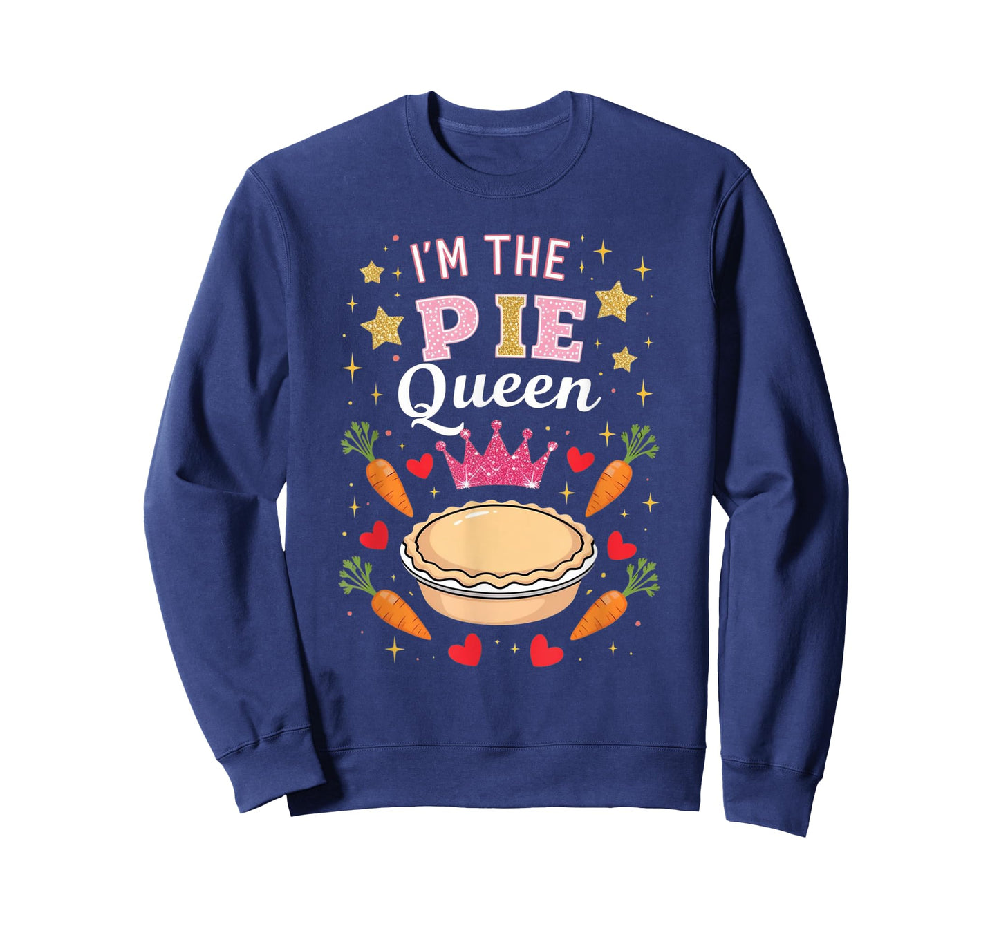 Cute I'm Pie Queen Pie Day Lover Happy Celebrate Party Crown T-Shirt