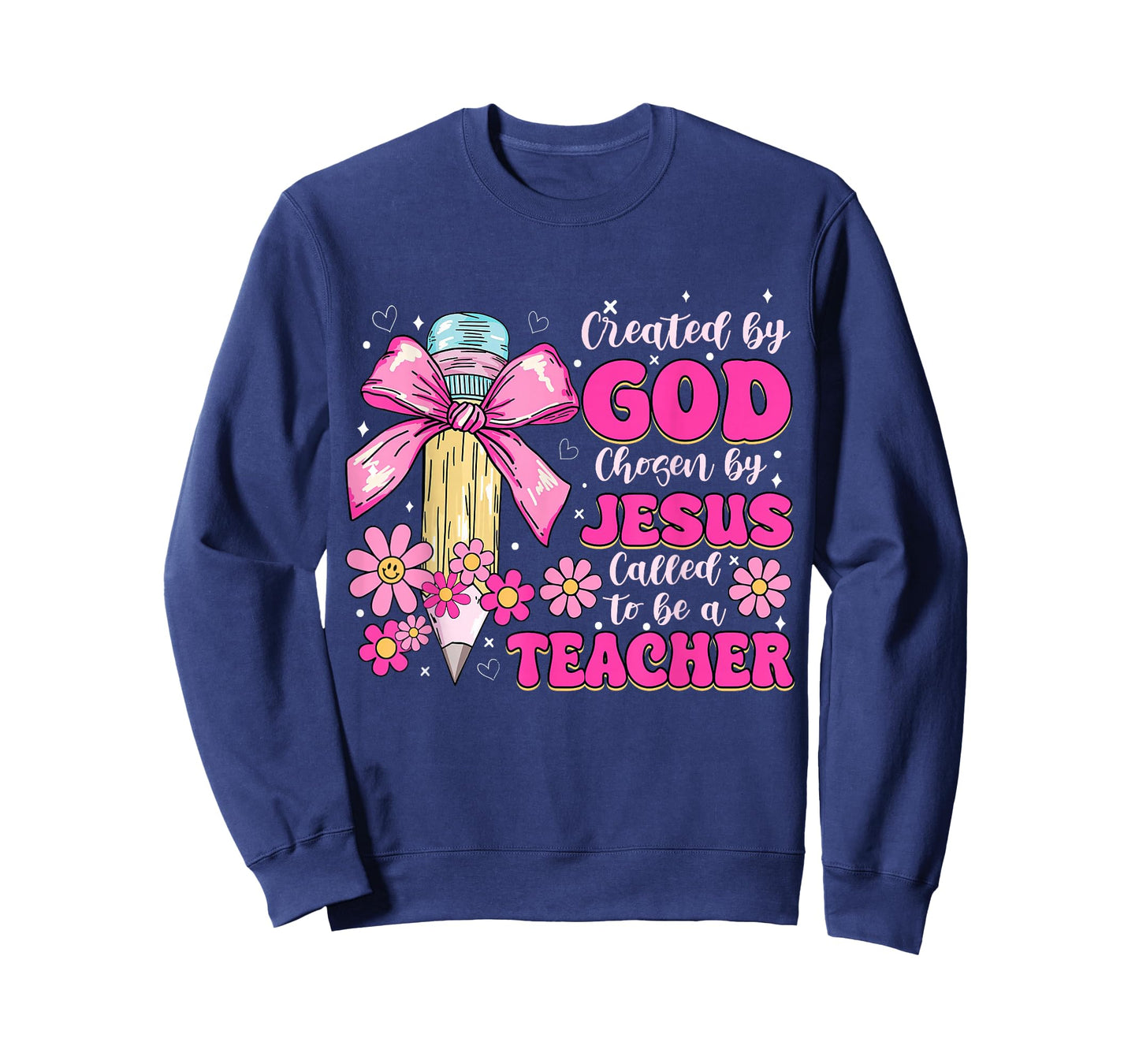 Created By God Called To Teacher - Jesus Christian Teacher T-Shirt