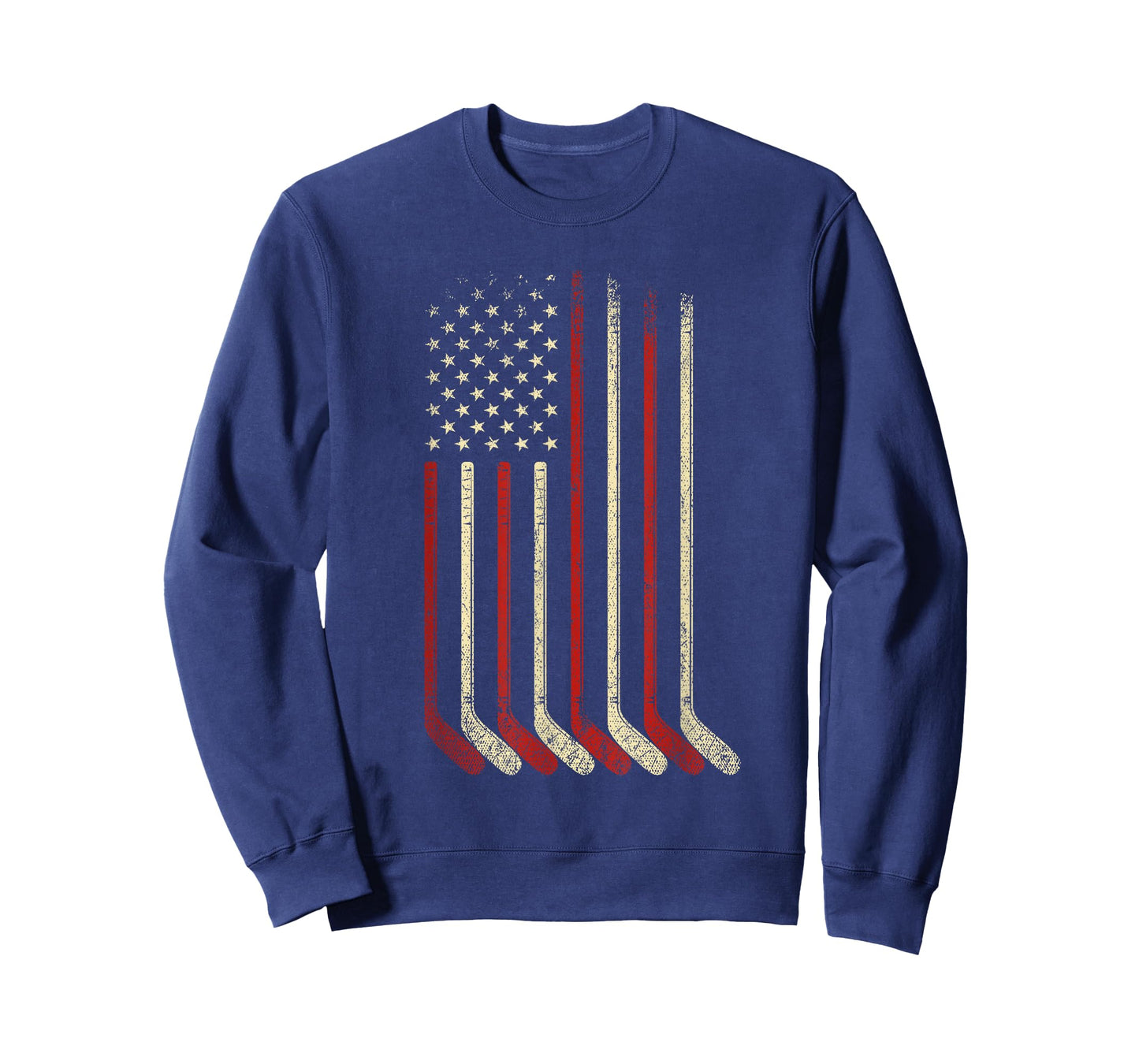US Flag Patriotic American Hockey Player Ice Hockey T-Shirt