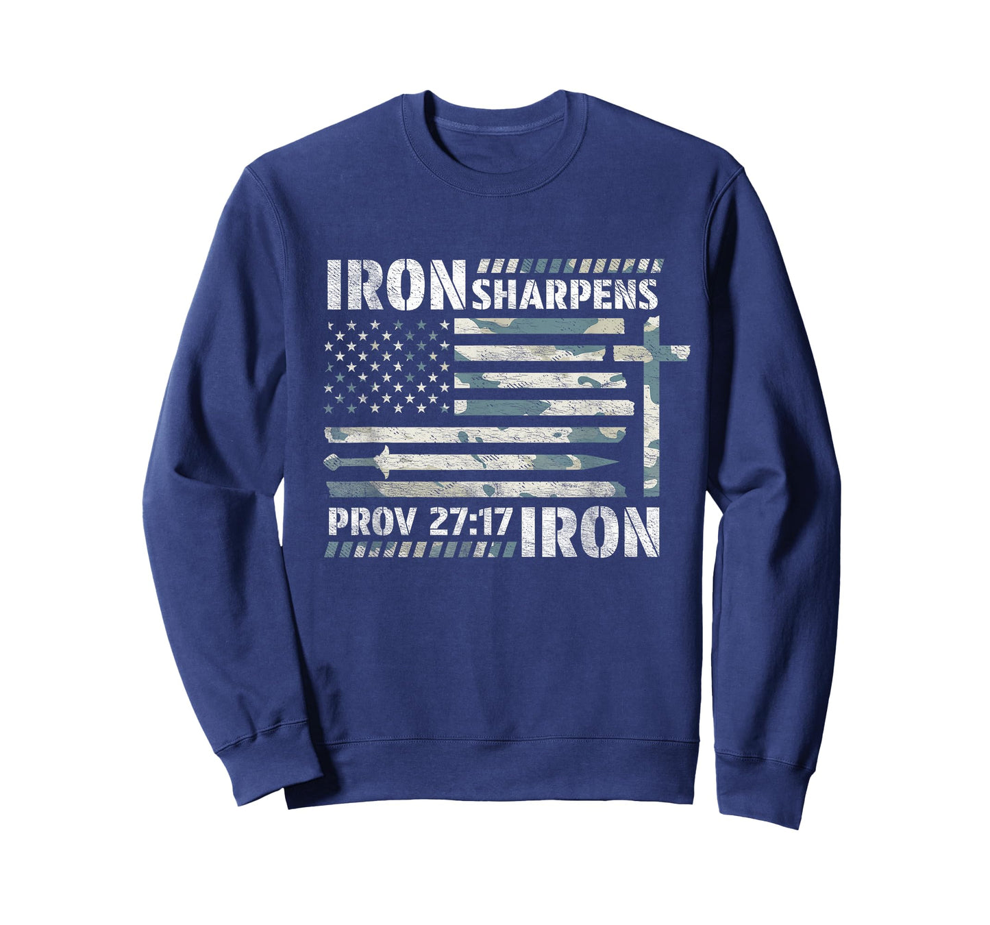 Iron Sharpens Iron Proverbs Bible Verse Christian T-Shirt