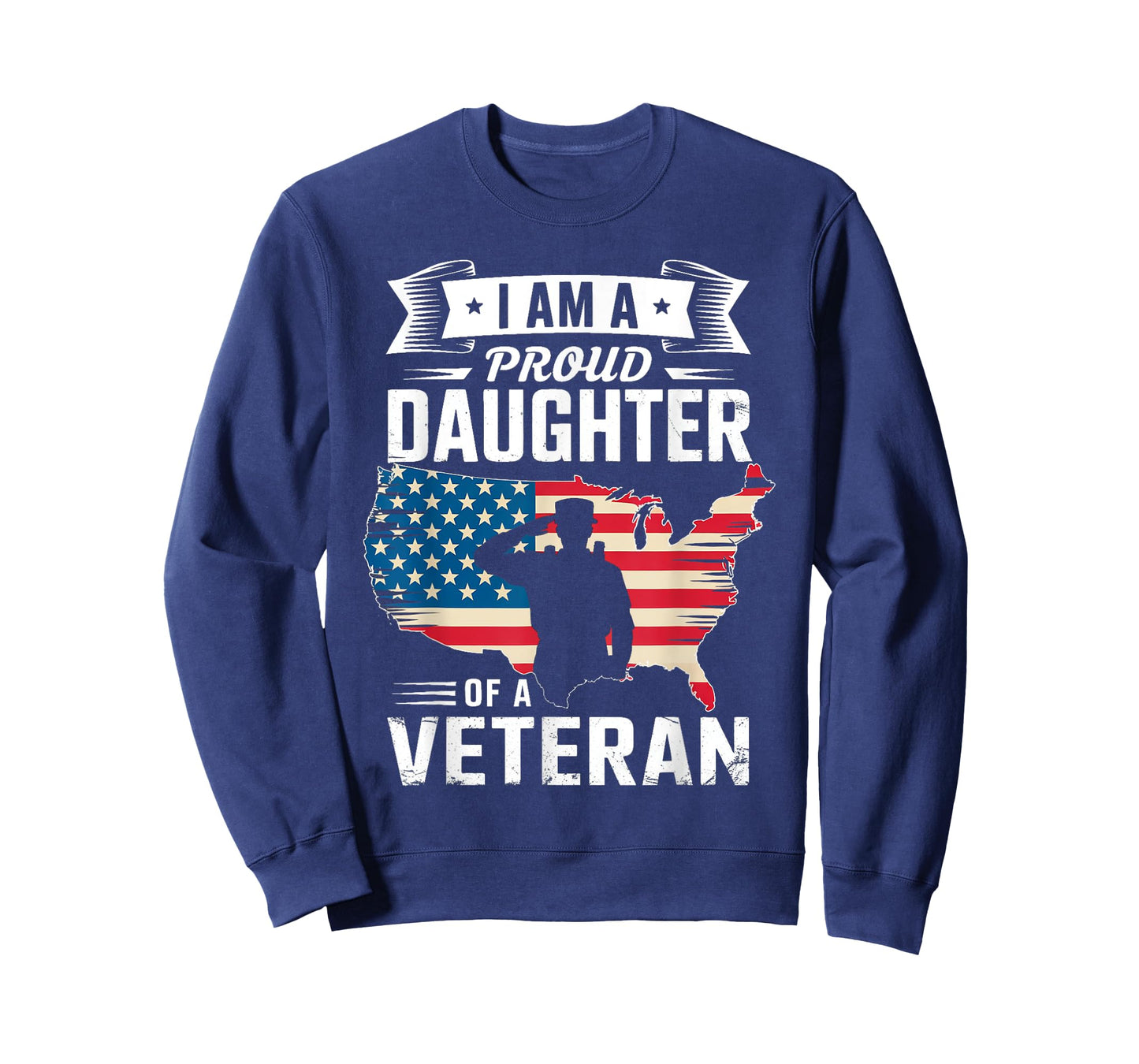 I'm A Proud Daughter of A Veteran Father's Day Girls T-Shirt
