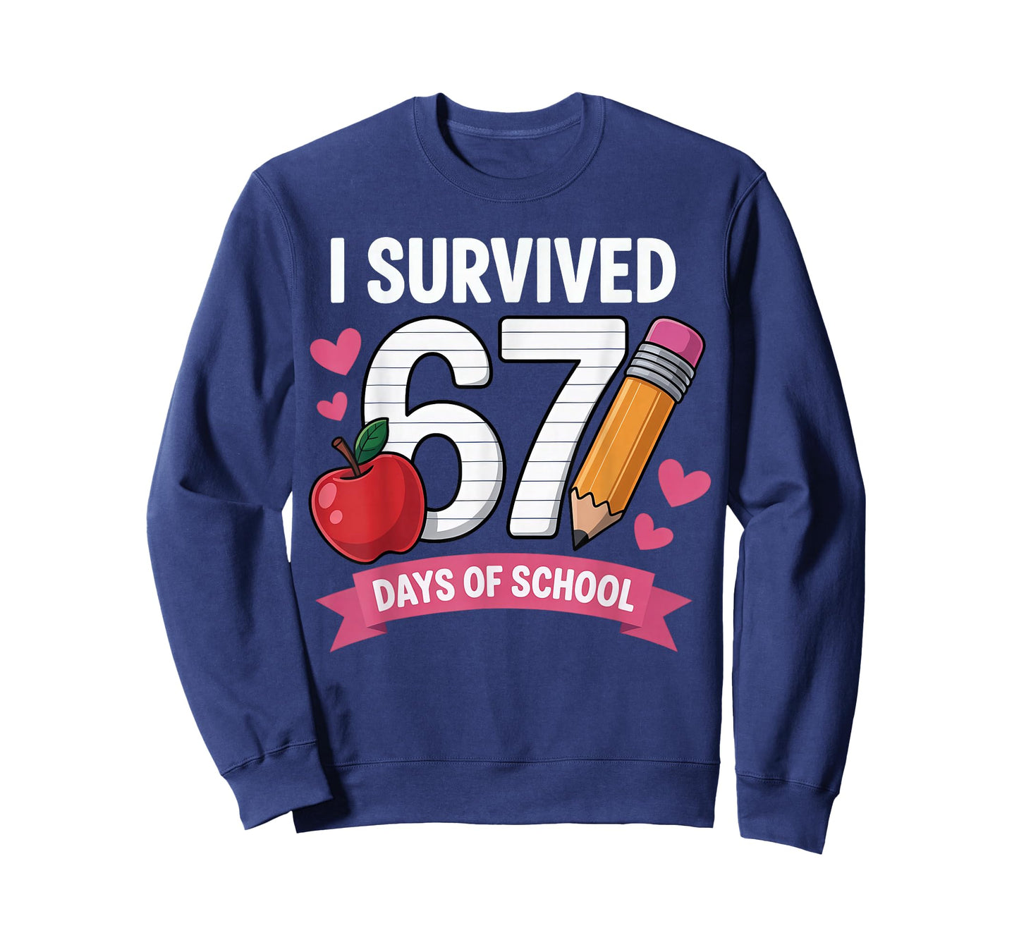 I Survived 67 Days of School Six Seven 6 7 Teacher 67 Days T-Shirt
