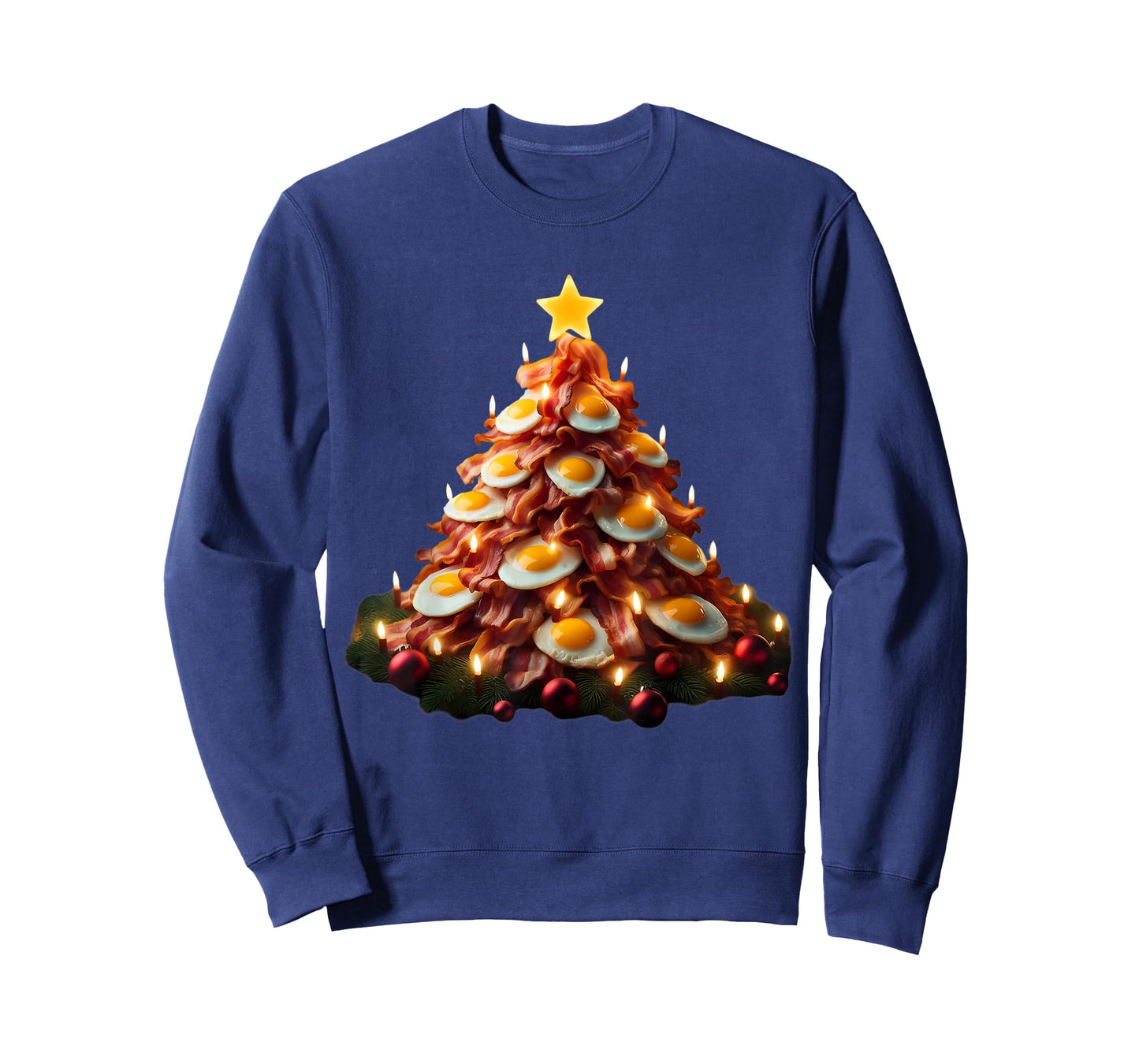 Bacon Christmas Tree With Eggs Carnivore Keto Meat Lover Fun T-Shirt