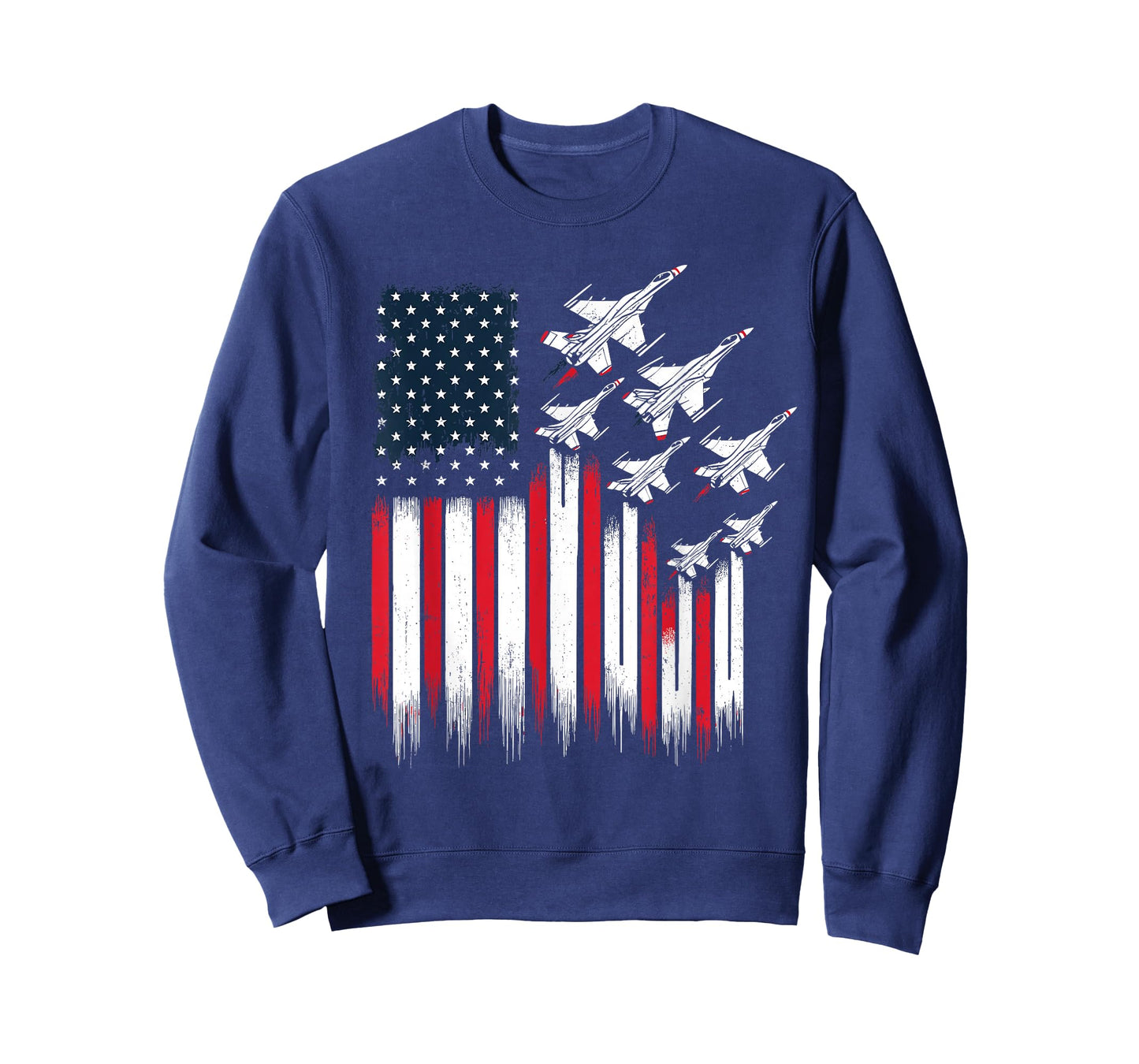 Patriotic Fighter Jets USA Flag 4th of July Jets Lover T-Shirt