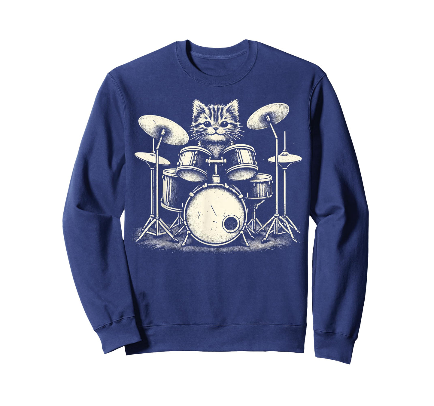 Cat Drummer Playing Drums T-Shirt