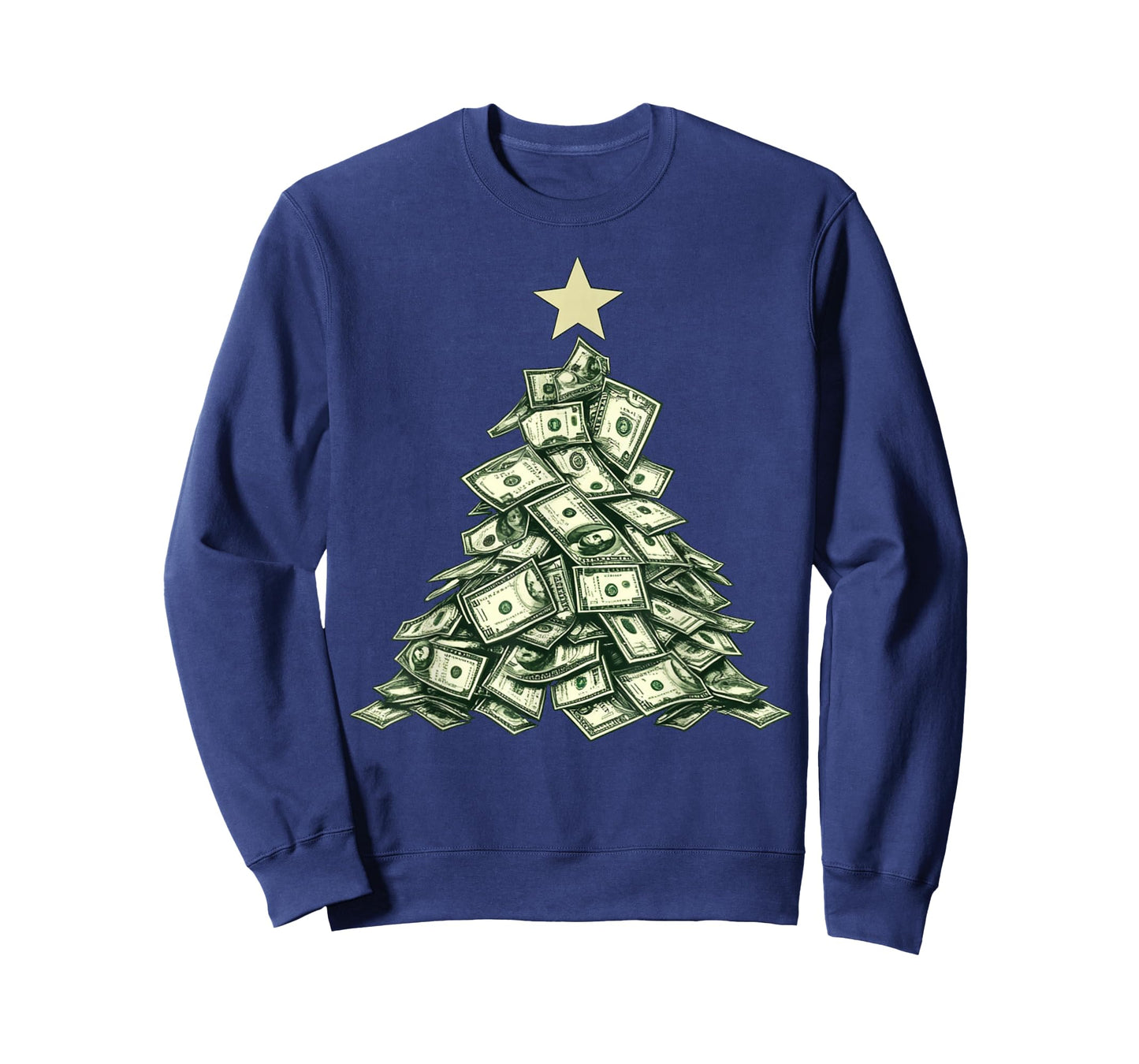 Christmas Tree Dollar Bills Money T-Shirt