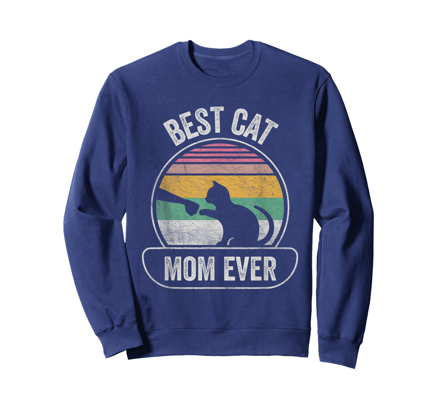 Vintage Retro Best Cat Mom Ever Cat Shirts For Women Gift T-Shirt