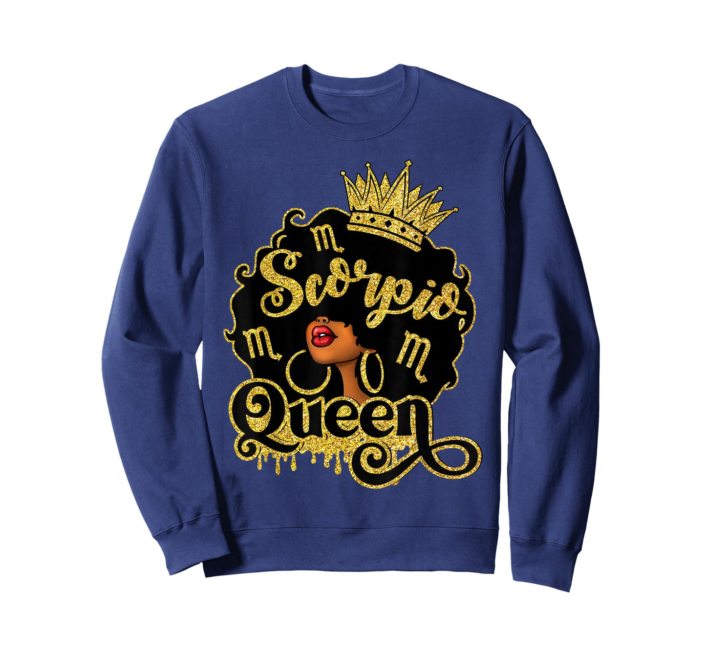 Scorpio Queen Black Women Zodiac Birthday Afro Queen T-Shirt