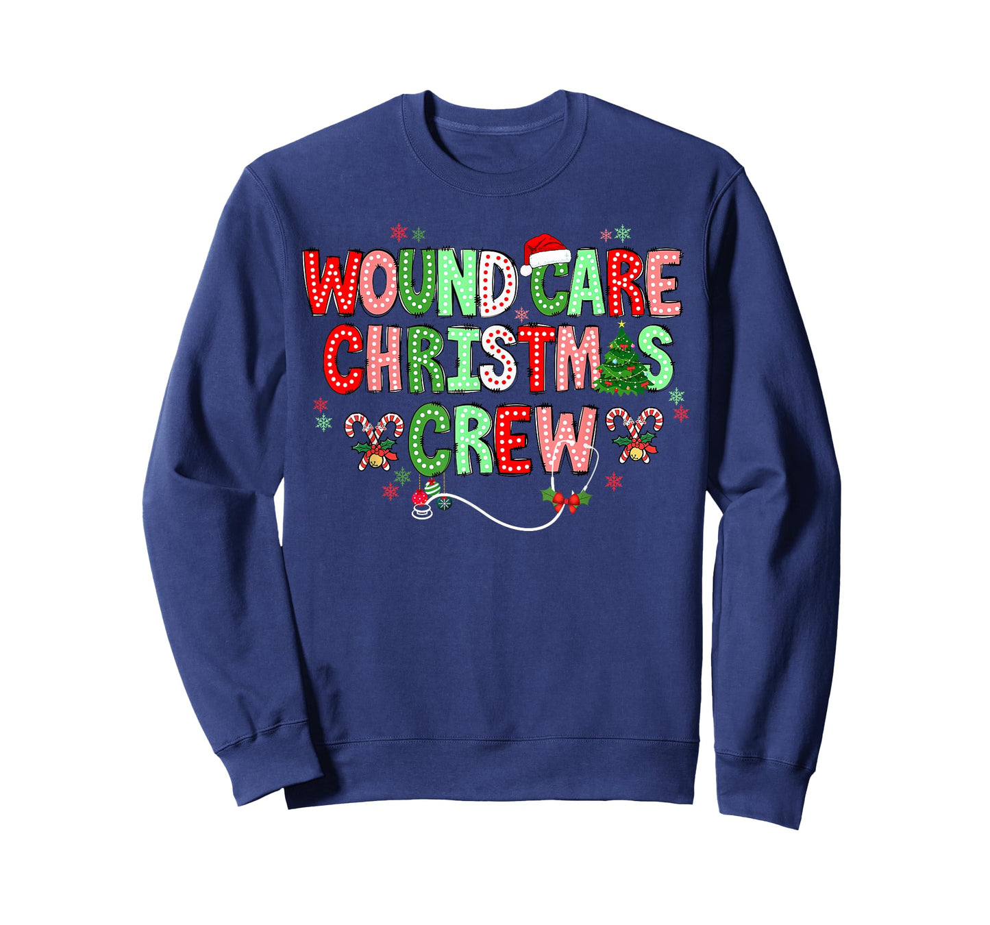 Christmas Wound Care Nurse Crew Wound Nursing NP RN Xmas T-Shirt
