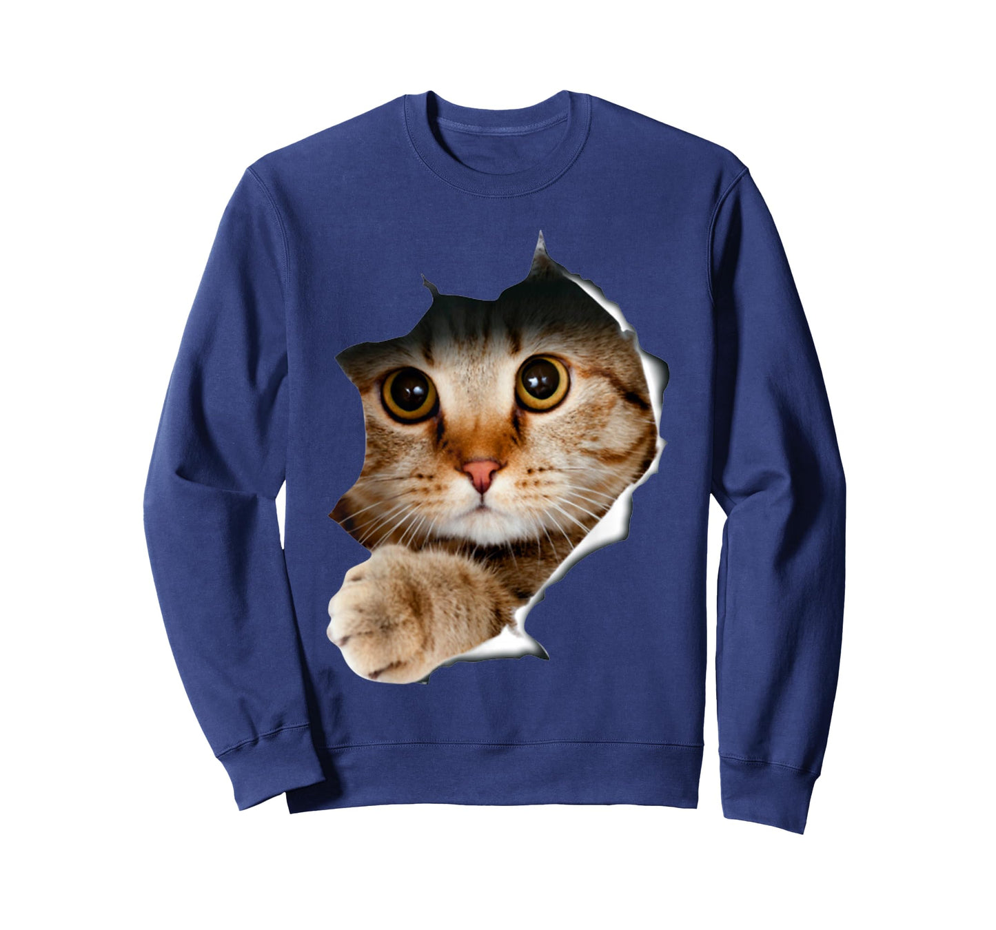 Cat Shirt, Cat Tshirt, Cat Torn Cloth Shirt, Kitten,Kitty T-Shirt