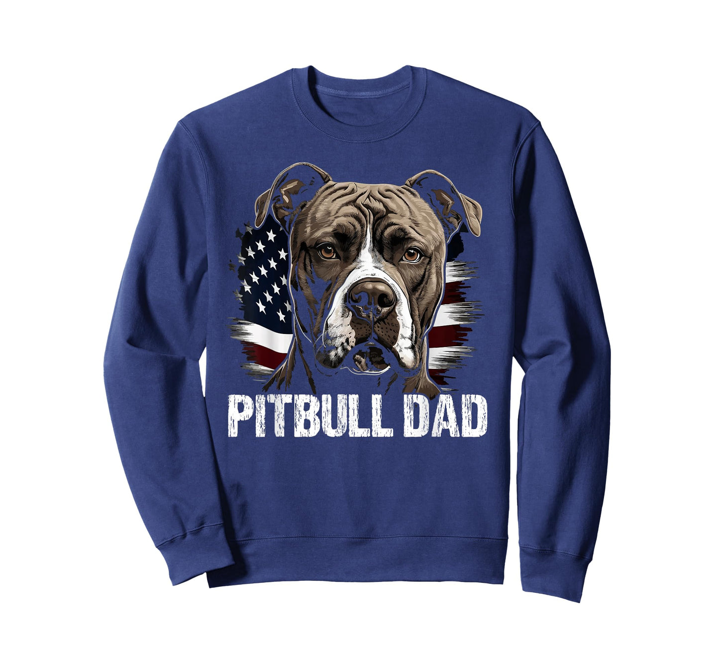 Best Pitbull Dad American Flag | Pitbull T-Shirt