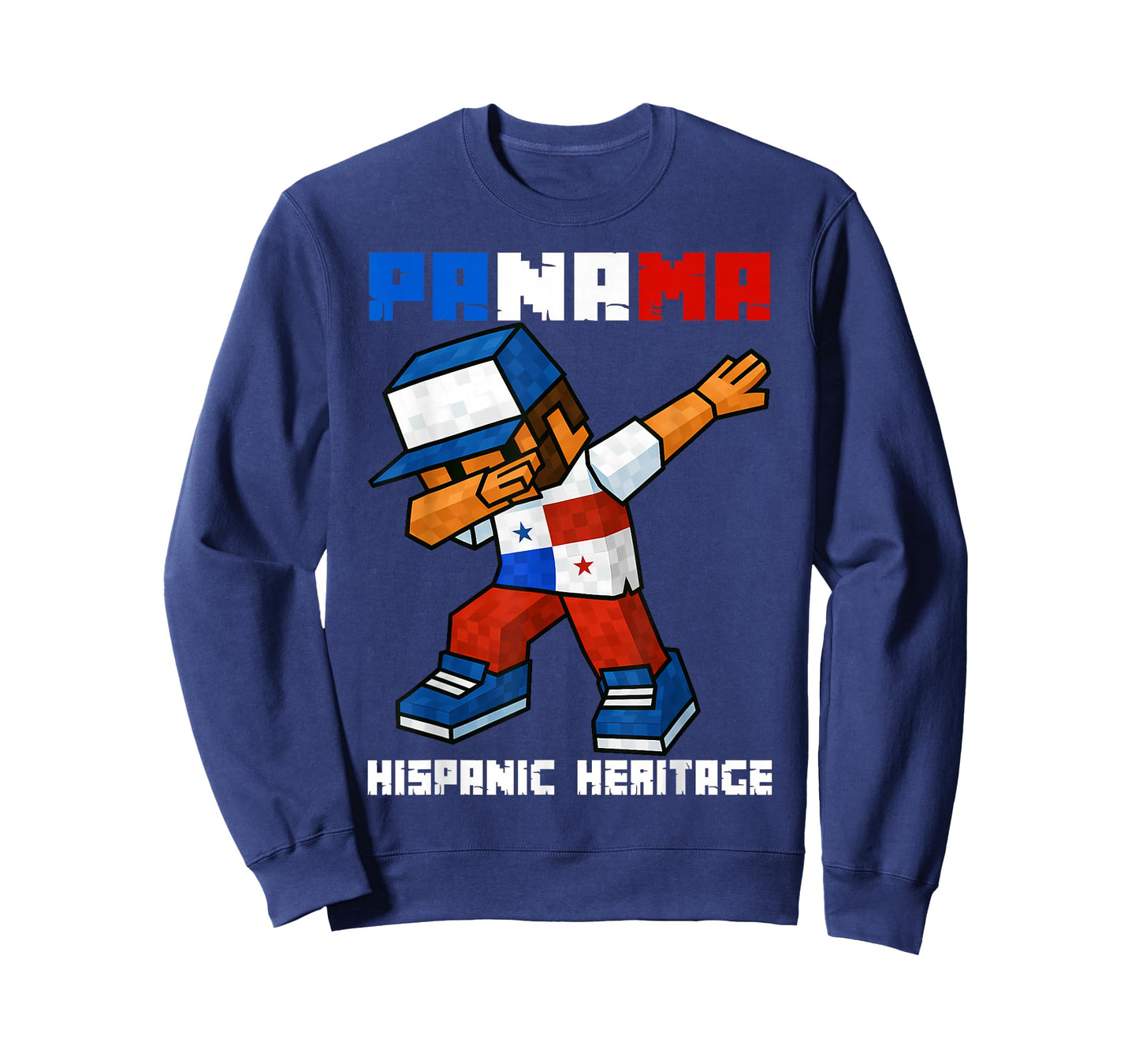 Panama Dab Boy Game Pixel Hispanic Heritage Panamanian Kids T-Shirt