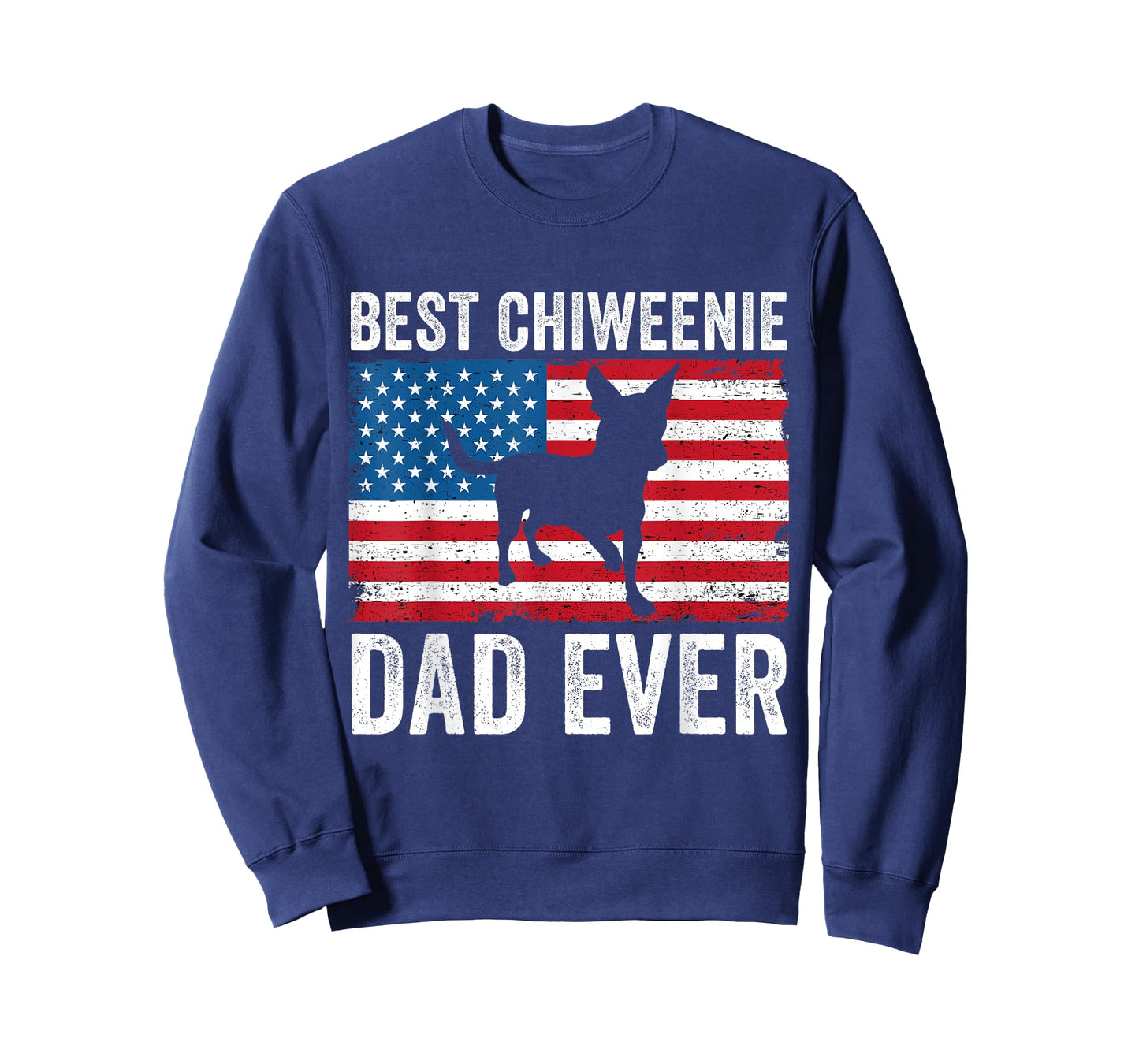 Chiweenie Dad Chiweenie Lover Owner 4th of July Patriotic T-Shirt