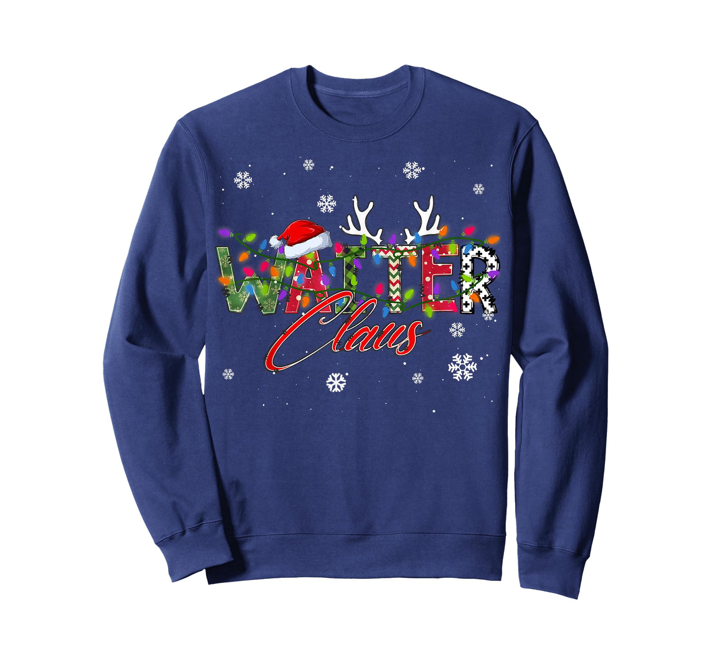 Waiter Claus Family Matching Group Ugly Christmas Sweater T-Shirt
