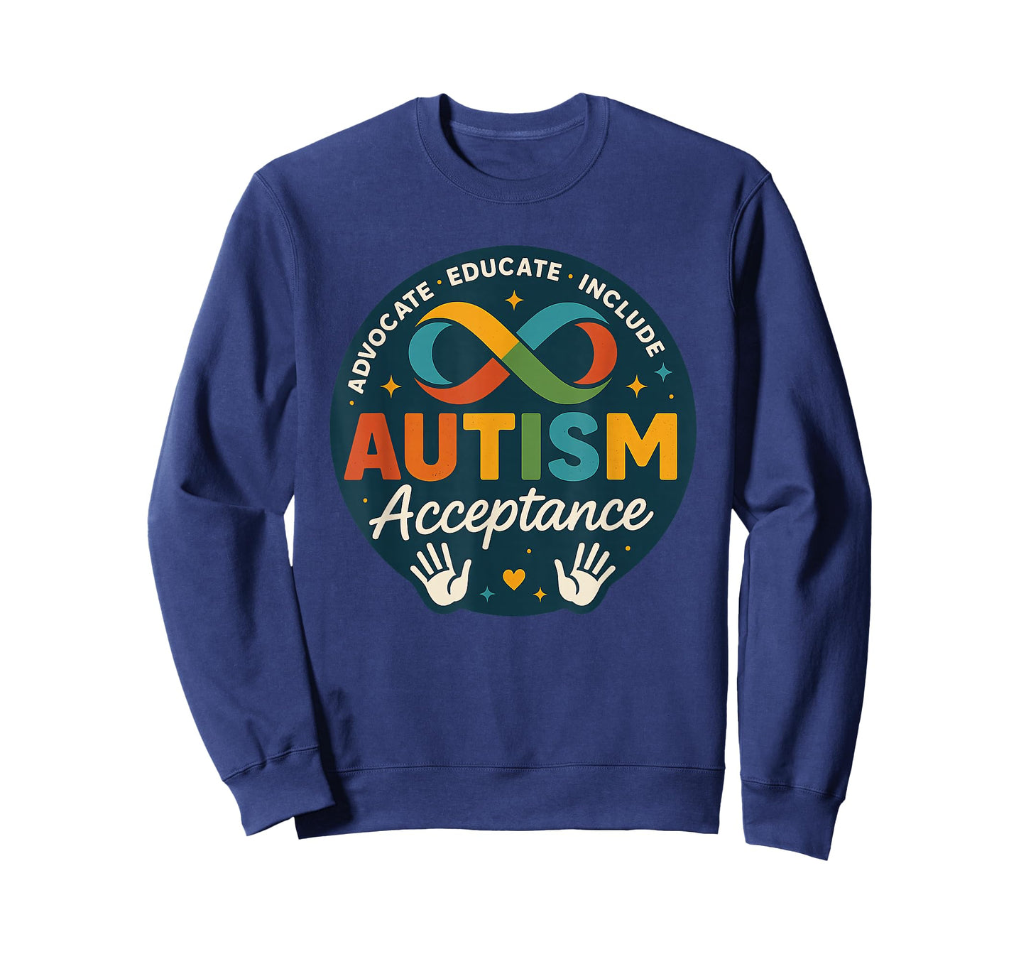 Autism Acceptance Neurodiversity Rainbow Infinity Symbol T-Shirt