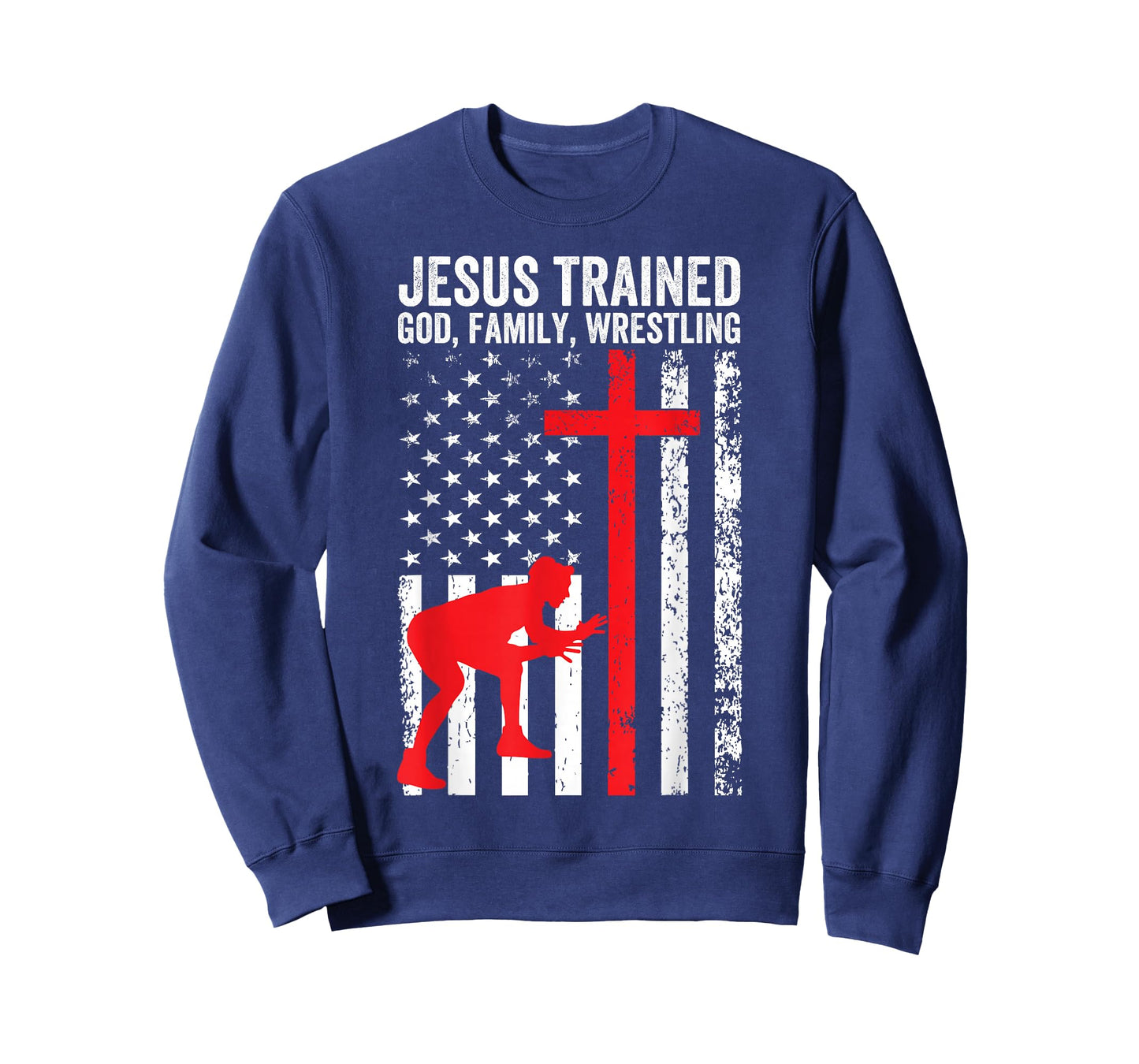 Jesus Trained, Christian Wrestler, Wrestling T-Shirt