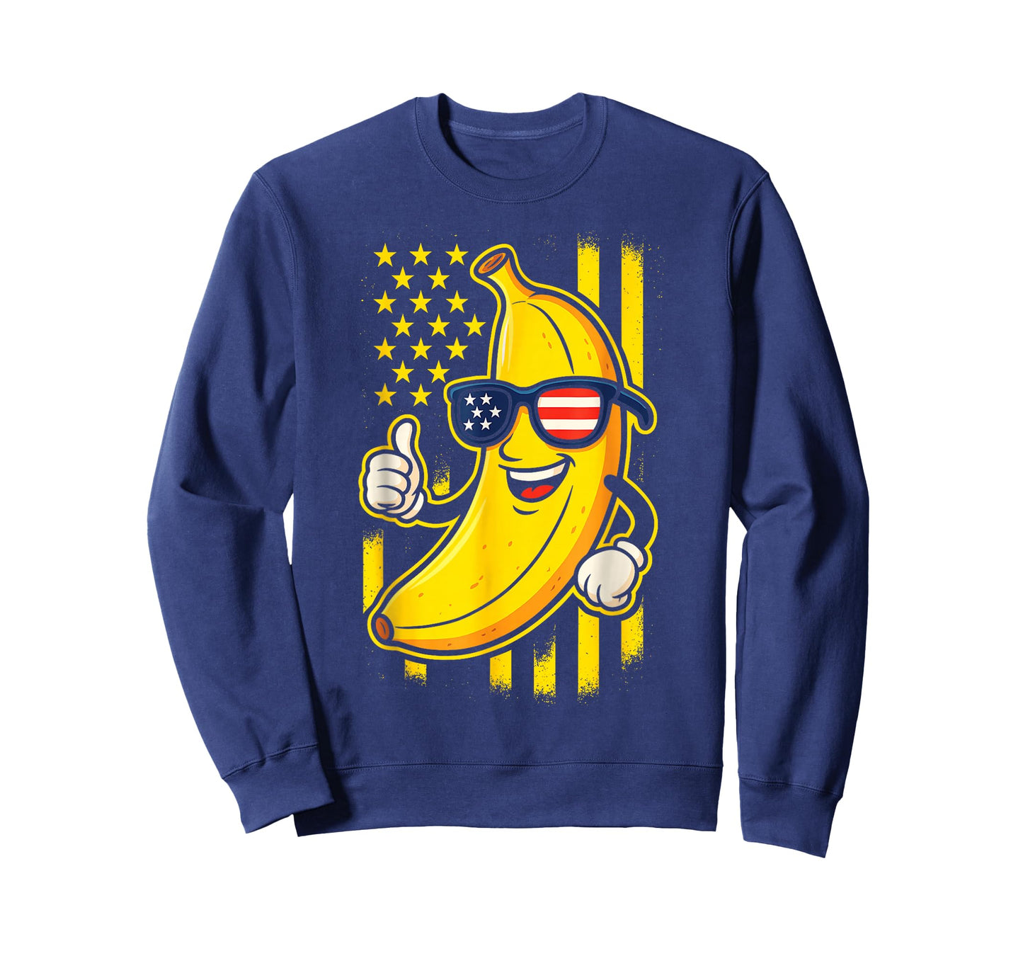 Dabbing Banana Retro American Flag Banana Lover Boys Kids T-Shirt