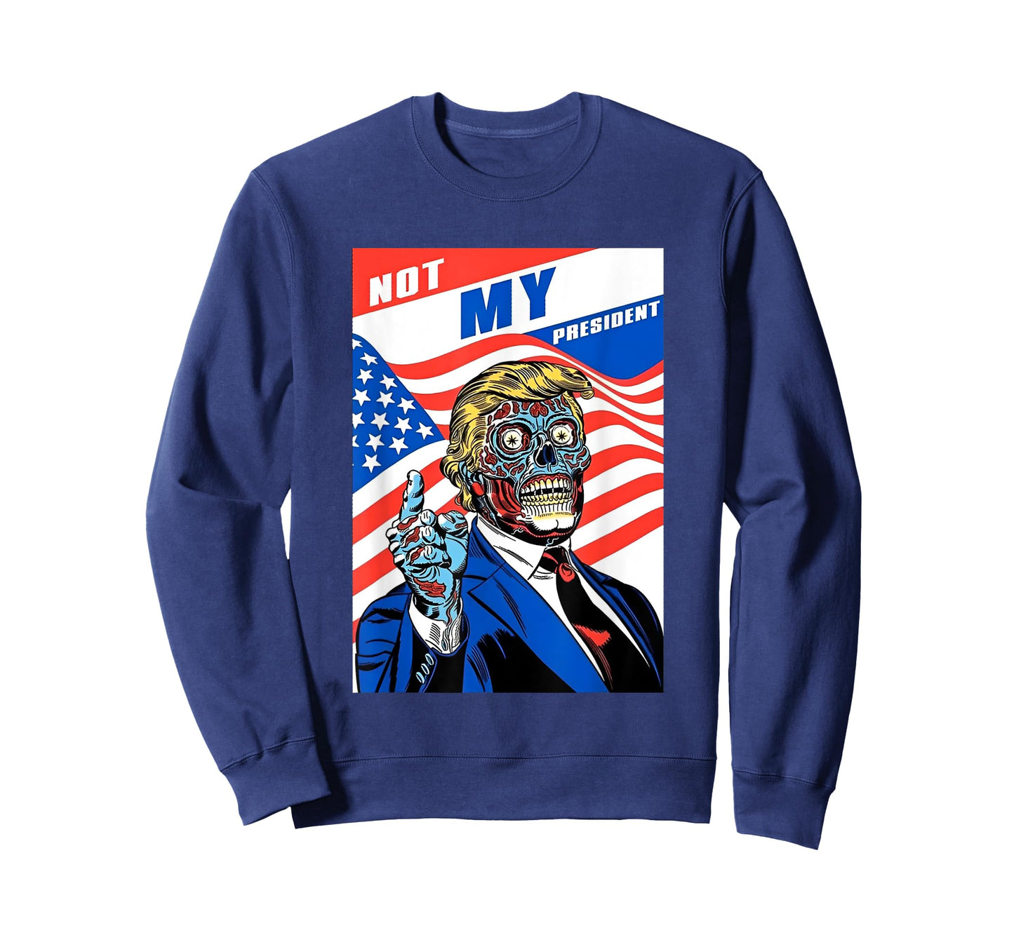 Not My President Anti Trump Horror American T-Shirt