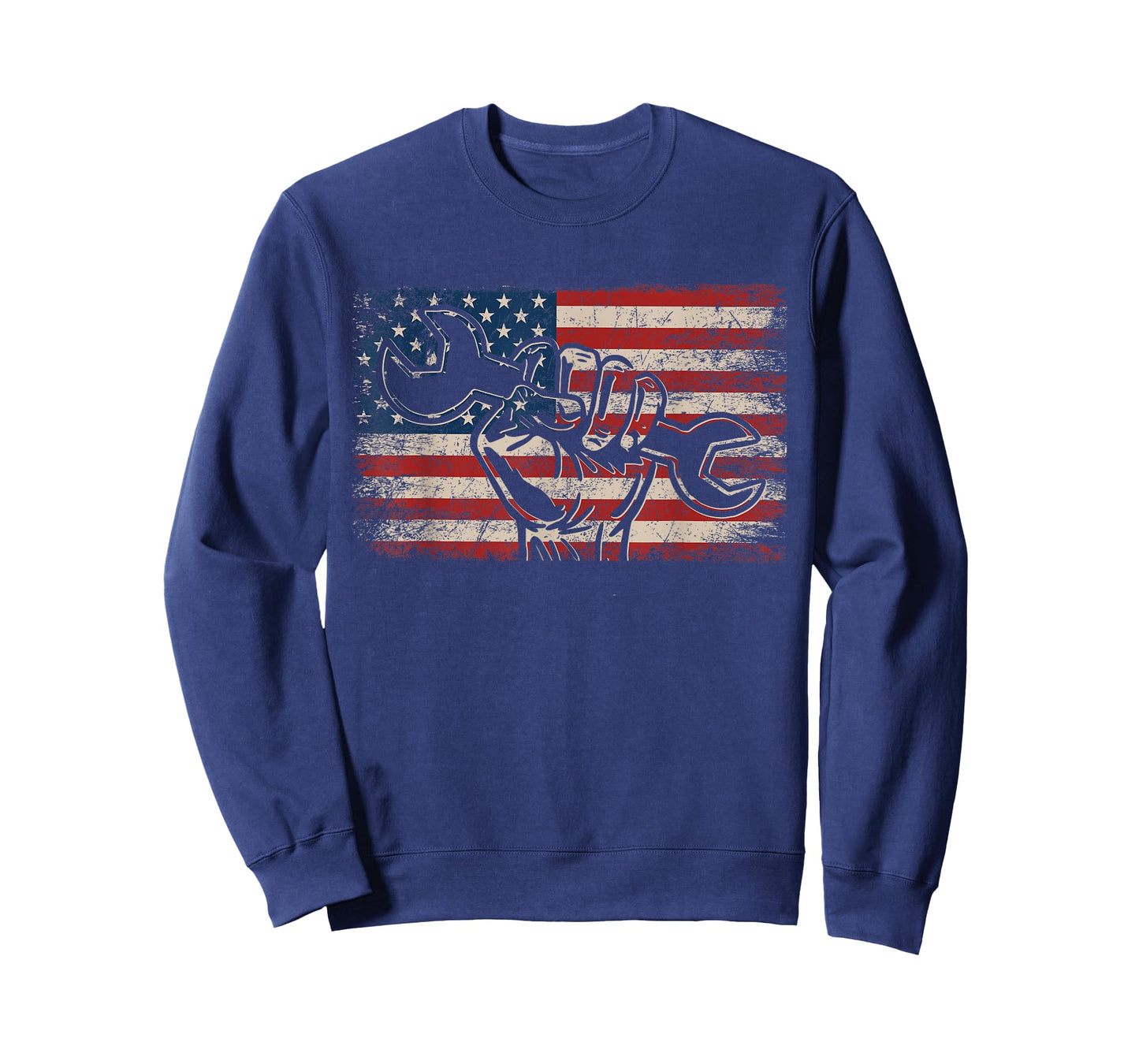 American Mechanic US Flag American Worker Patriotic Mechanic Women Men T-Shirt