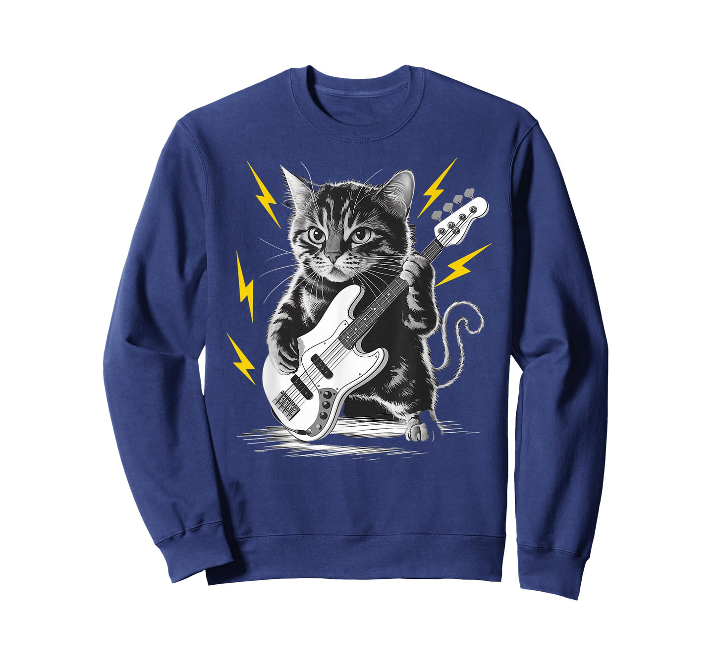 Rockstar Bassist Cat on Cat Bass Guitar T-Shirt
