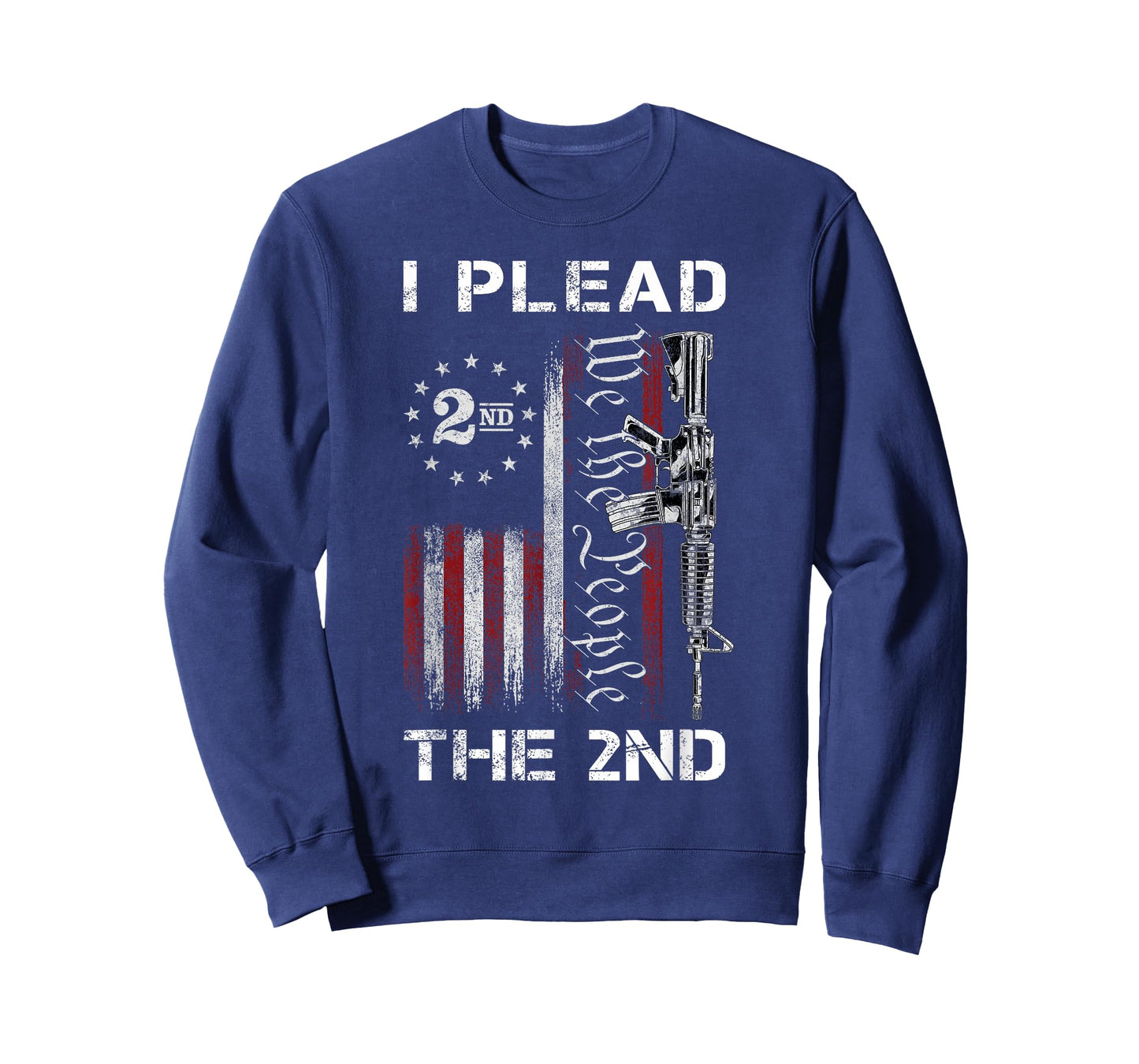 I Plead The 2nd We The People USA Flag AR-15 Rifle T-Shirt
