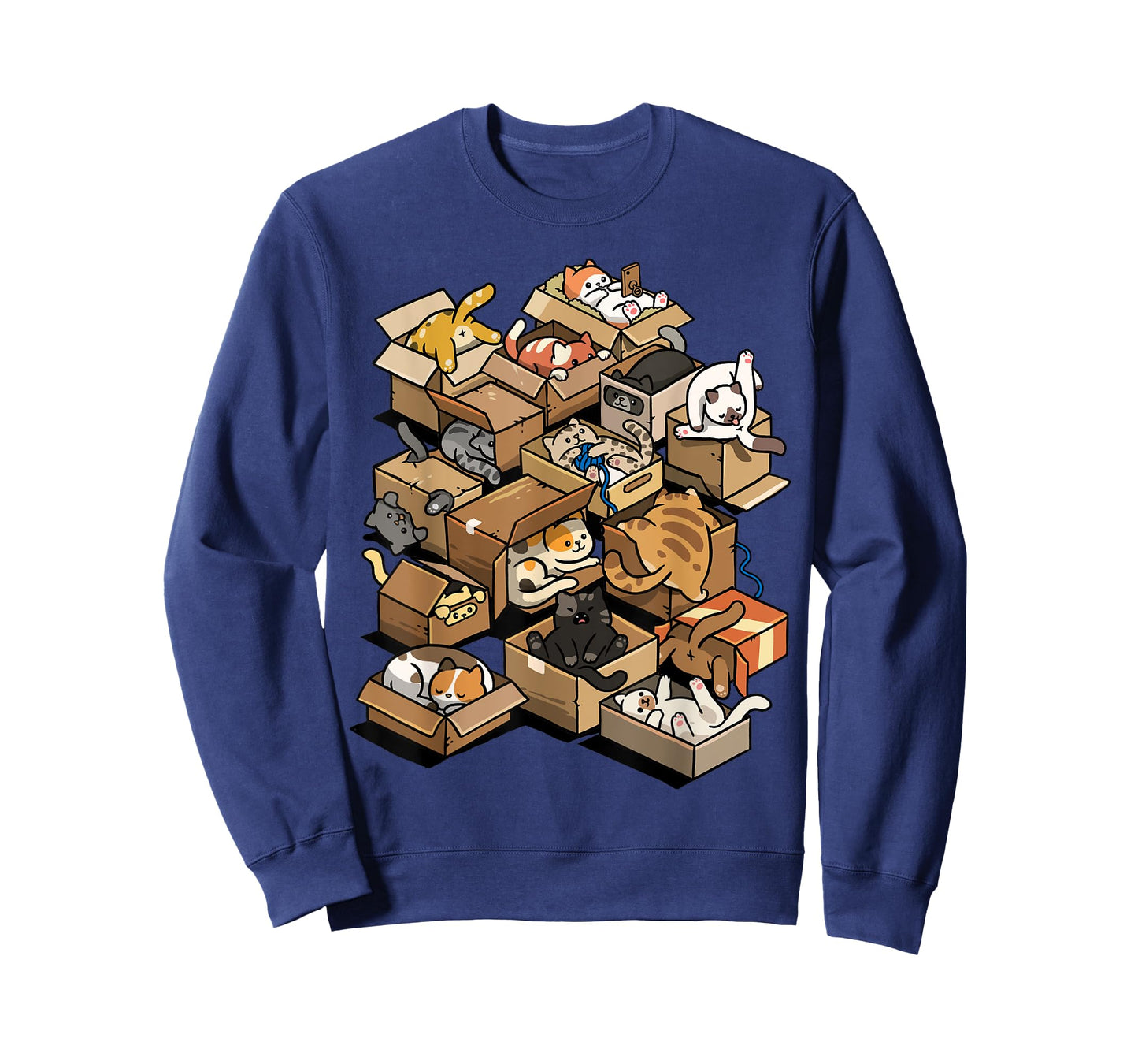 Kawaii Cardboard Cat Kitten Funny Cat Meme Cat Lover Owner T-Shirt