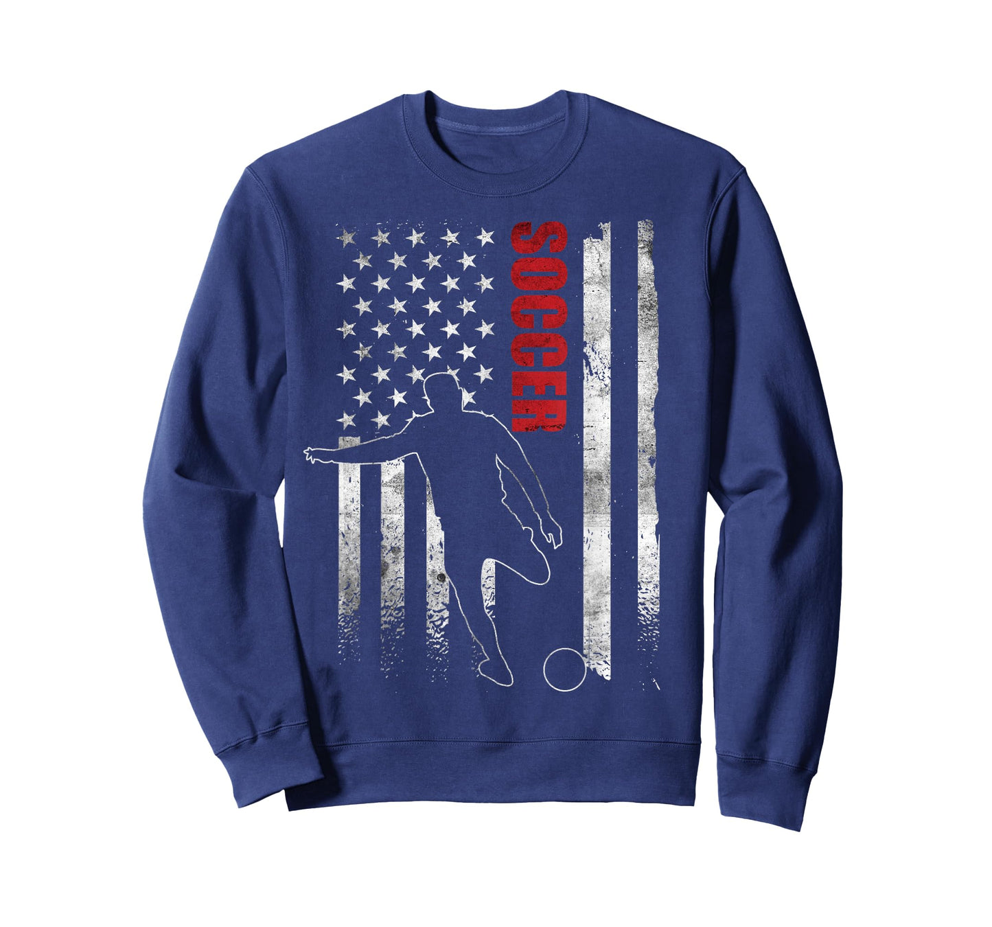 Soccer Apparel American Flag Soccer Player US Flag T-Shirt