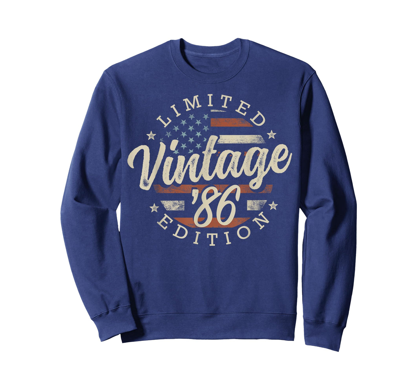 Vintage 1986 Limited Edition USA Flag 39th Birthday T-Shirt
