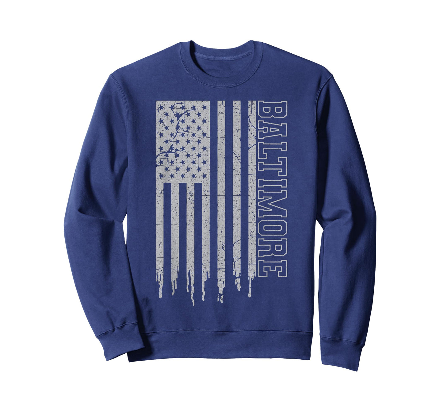 Vintage Baltimore Patriotic USA Flag Pride Iconic Baltimore T-Shirt