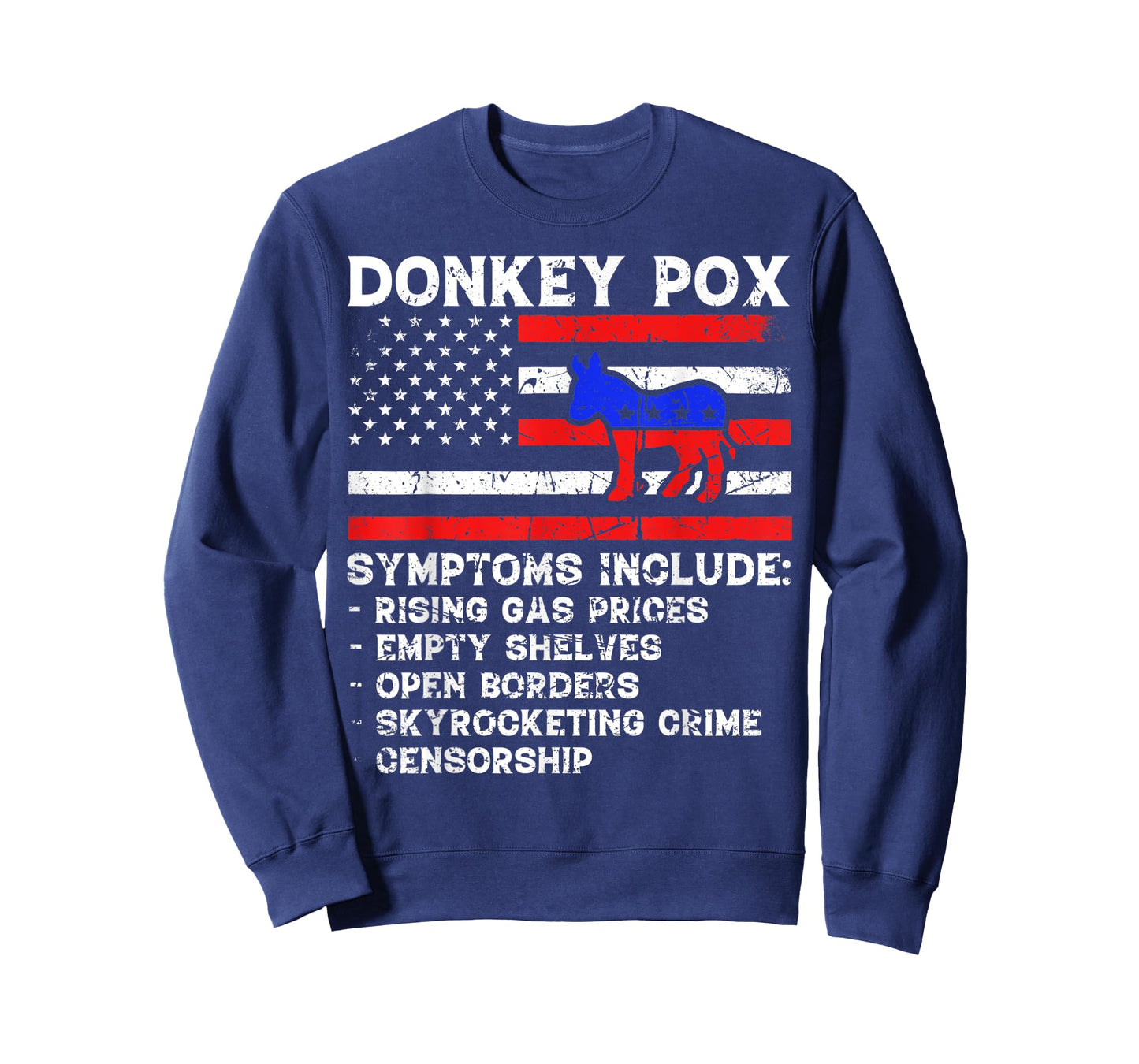 Donkey Pox Symptoms Shirt The Disease Killing America Biden T-Shirt