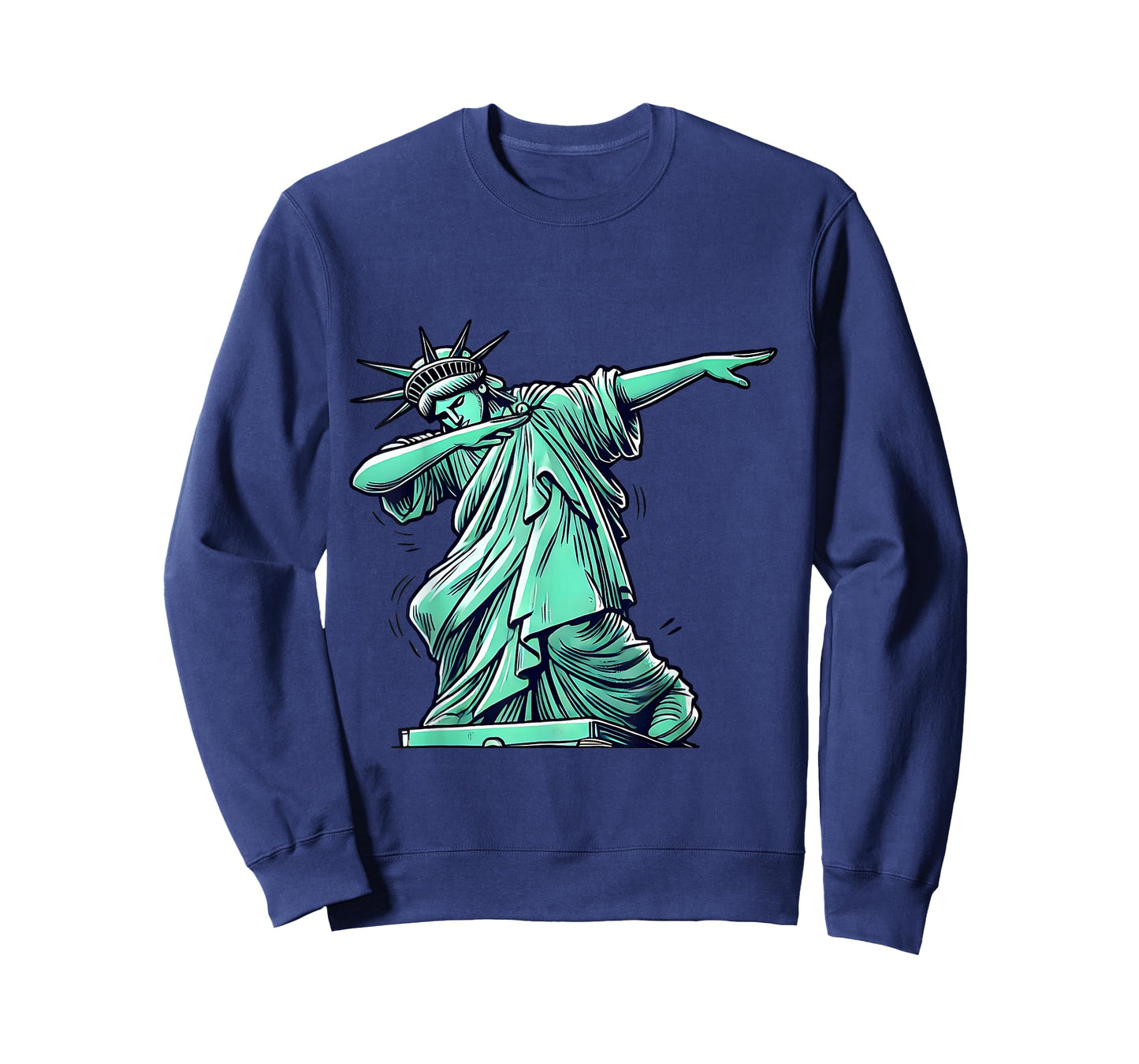 Statue Of Liberty Dabbing Funny Patriotic T-Shirt