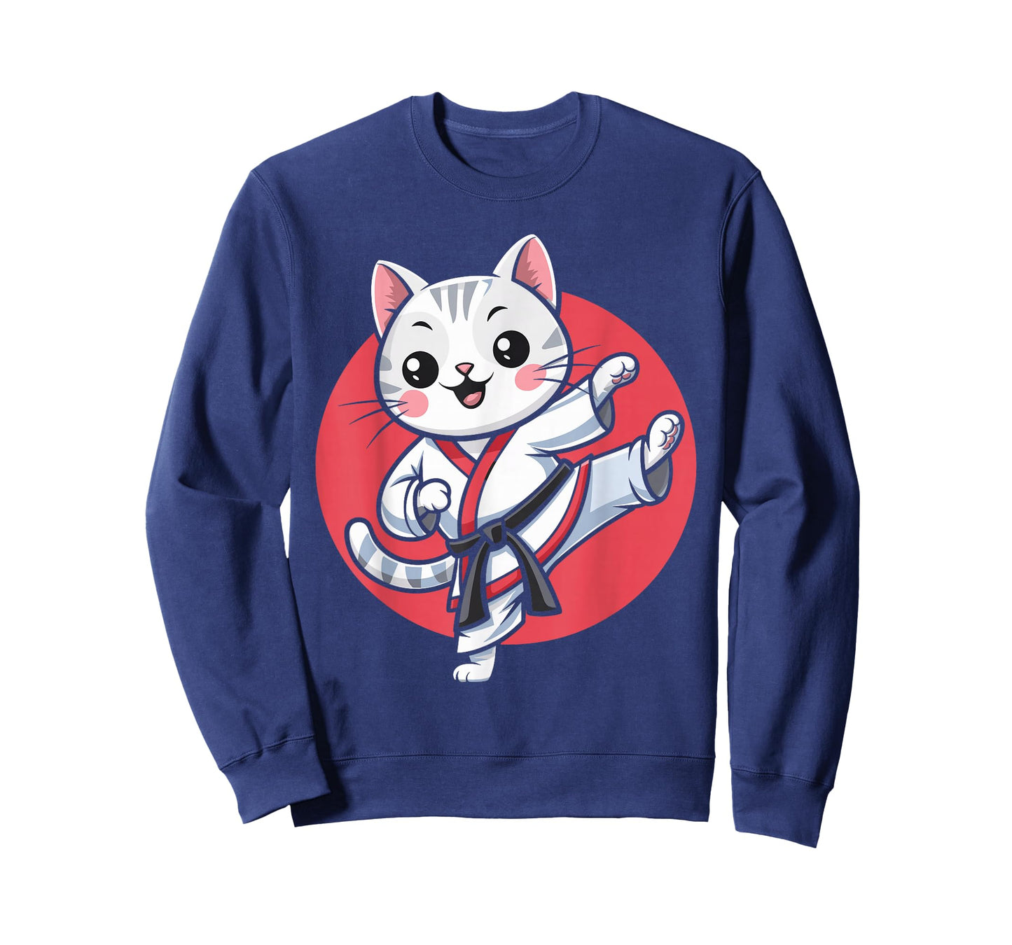 Japanese Cat Karate Kawaii jiu Jitsu Women Girls Kids T-Shirt