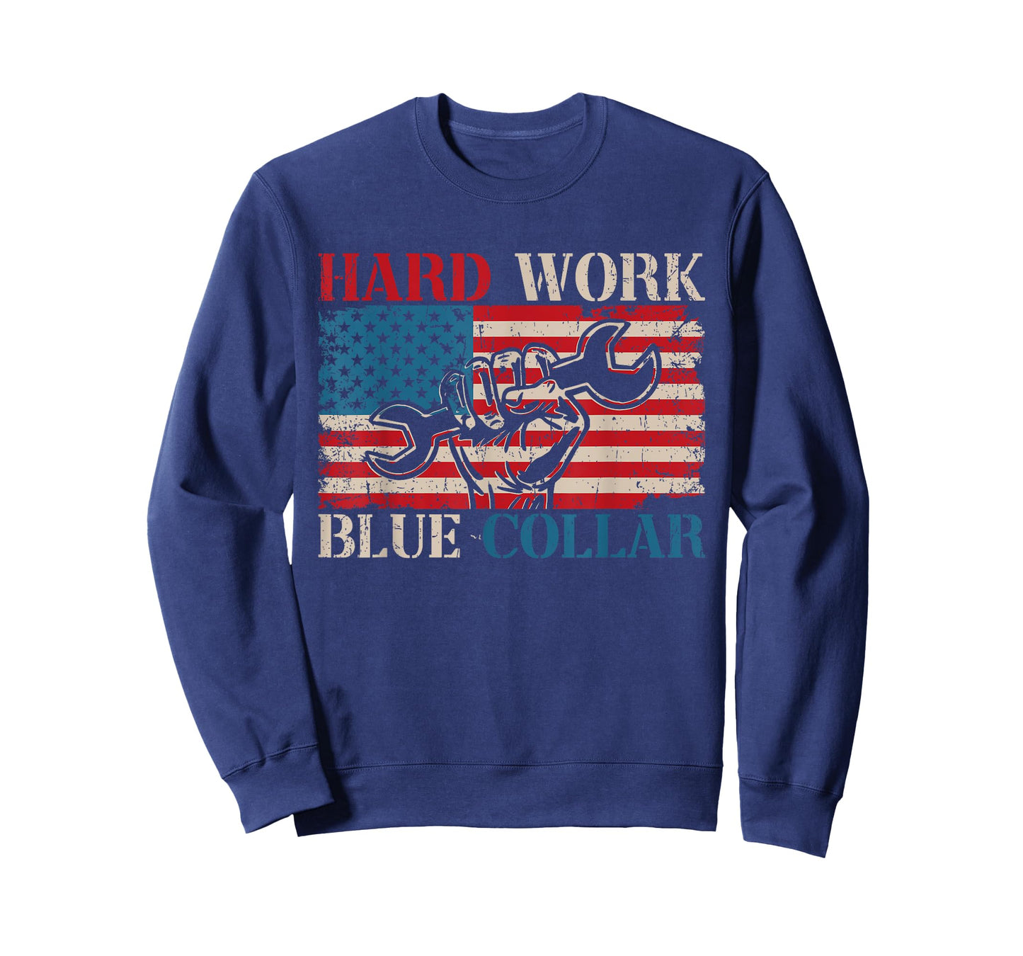 American Roughneck Mechanic Blue Collar Worker T-Shirt