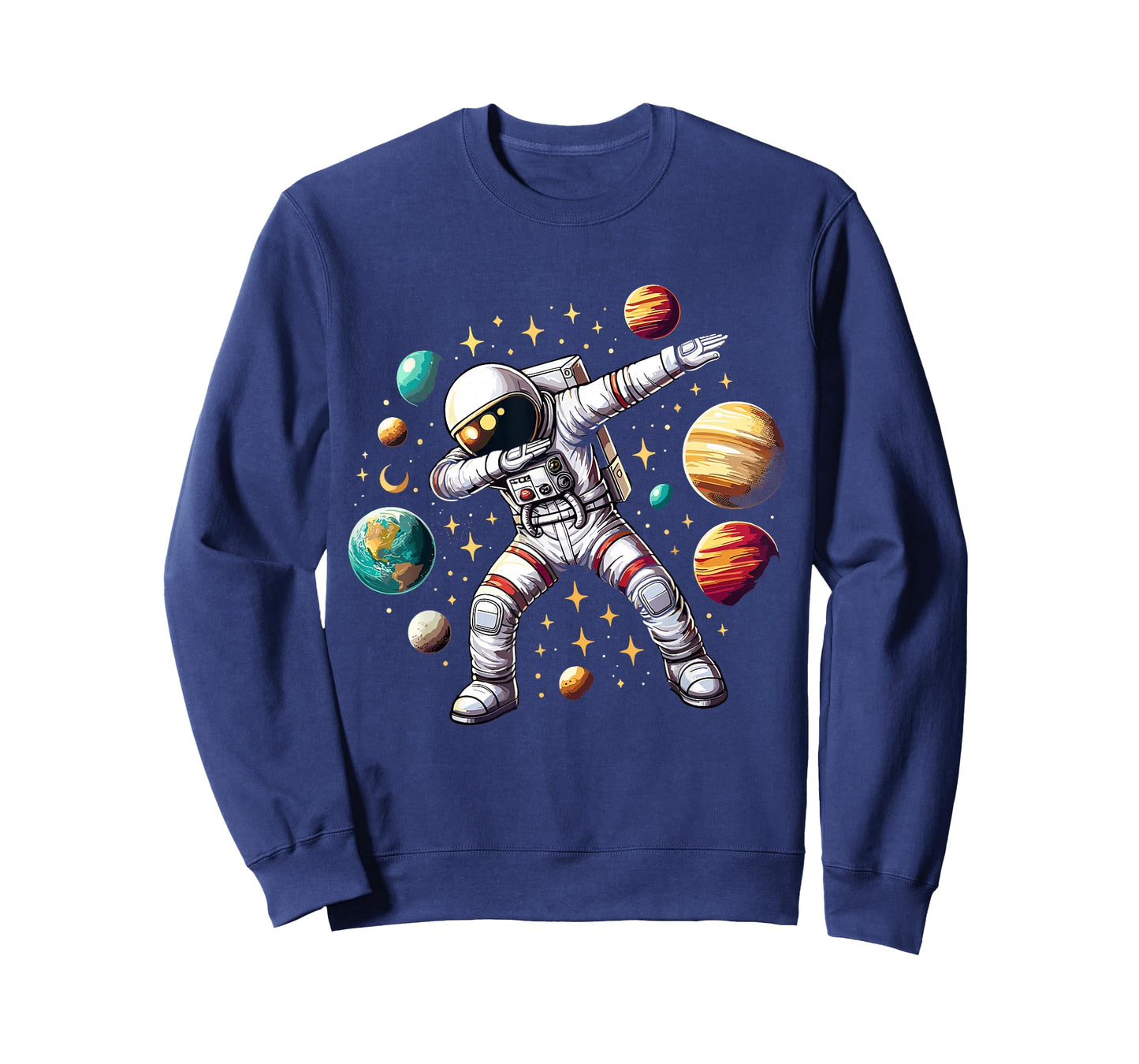 Astronaut Dabbing in Space Cosmic Galaxy Adventure Tee T-Shirt