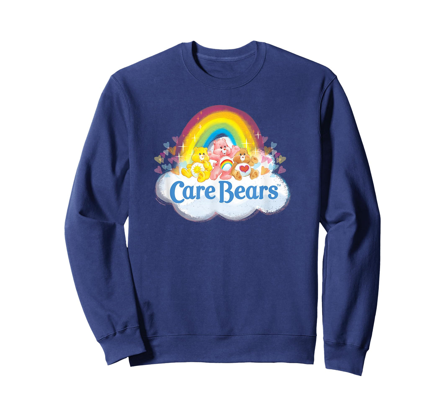 Care Bears Vintage Rainbow Cheer Bear Sweet Group Logo T-Shirt
