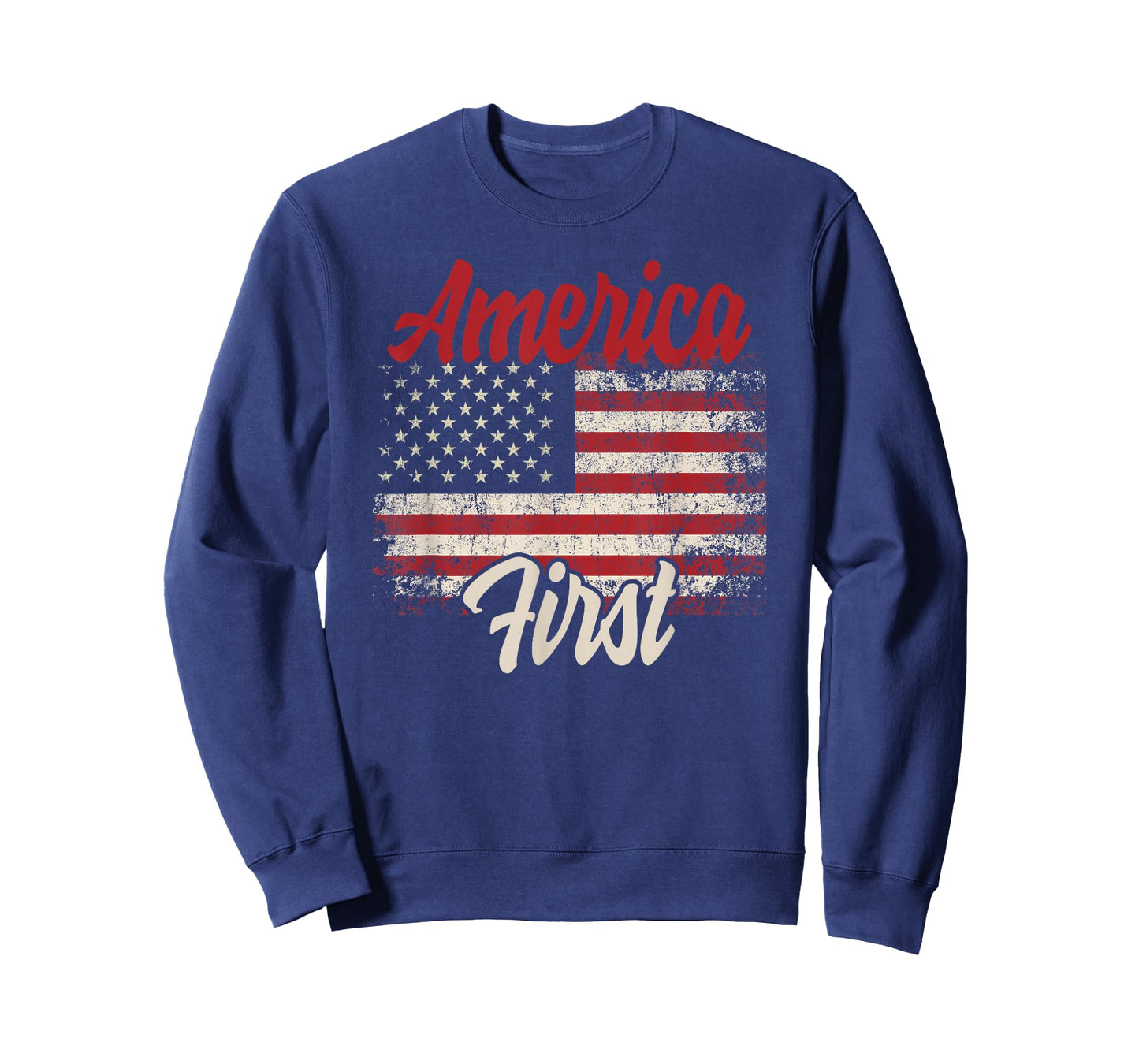 America First Veteran National Pride American Flag T-Shirt