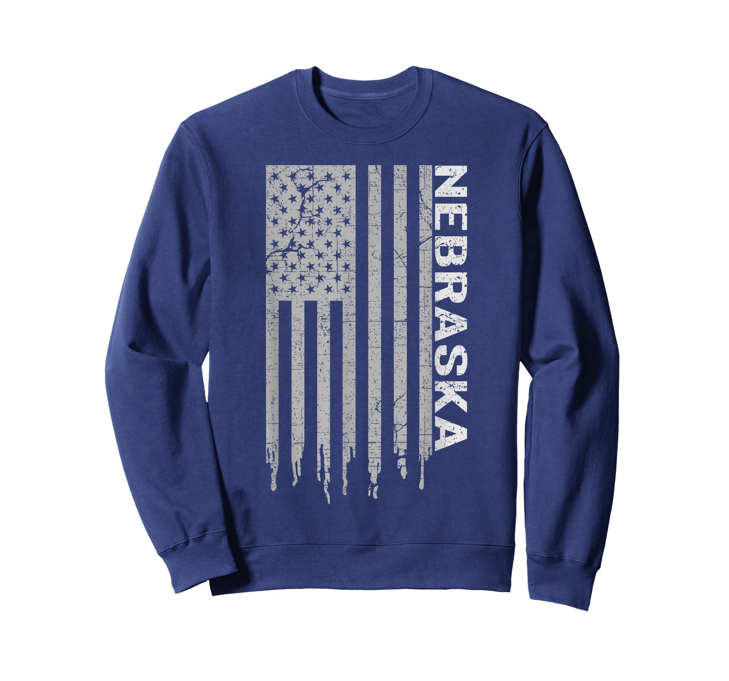 Distressed USA Flag Patriotic American from Nebraska T-Shirt
