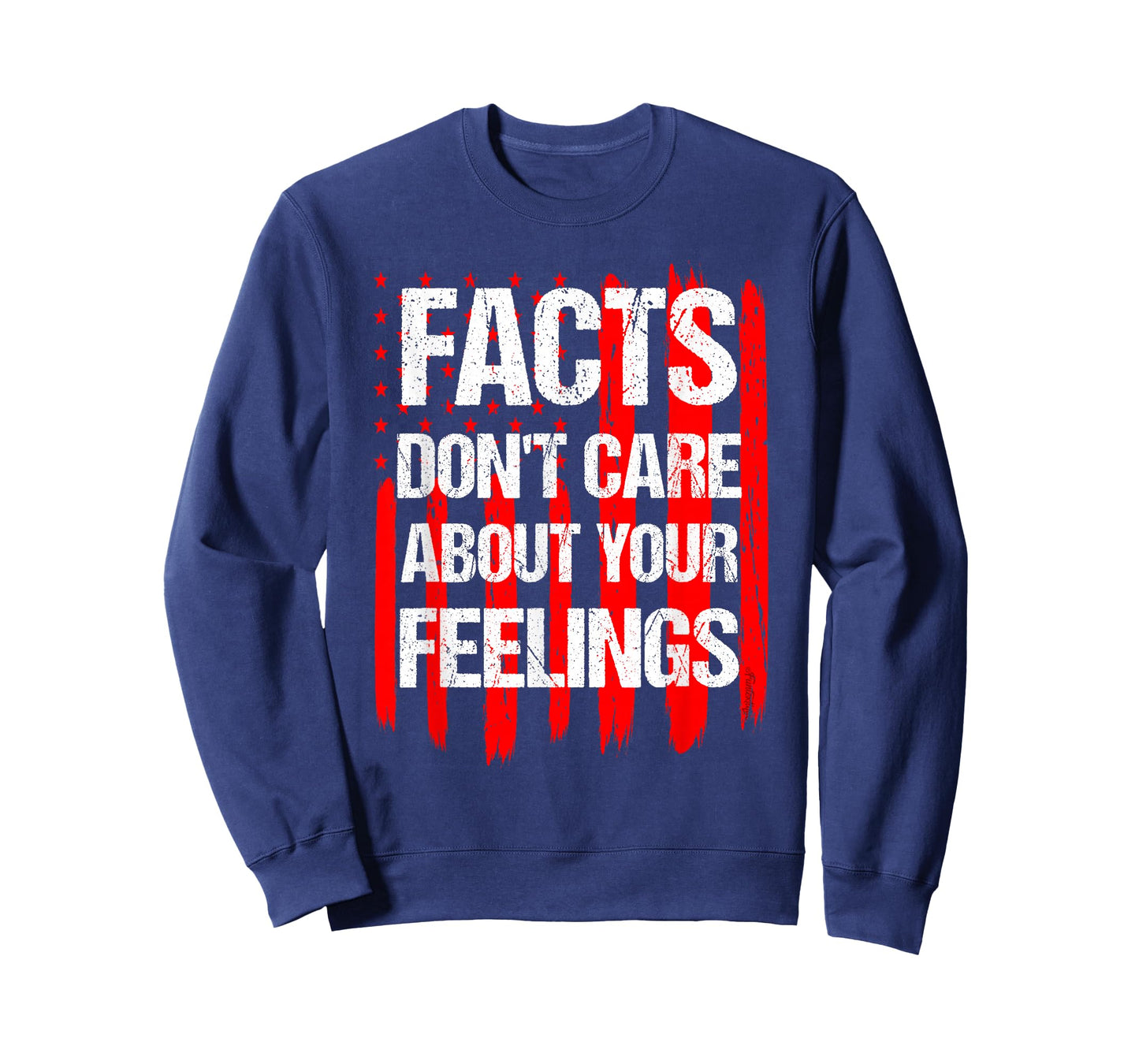 Facts Don't Care About Your Feelings Vintage American Flag T-Shirt