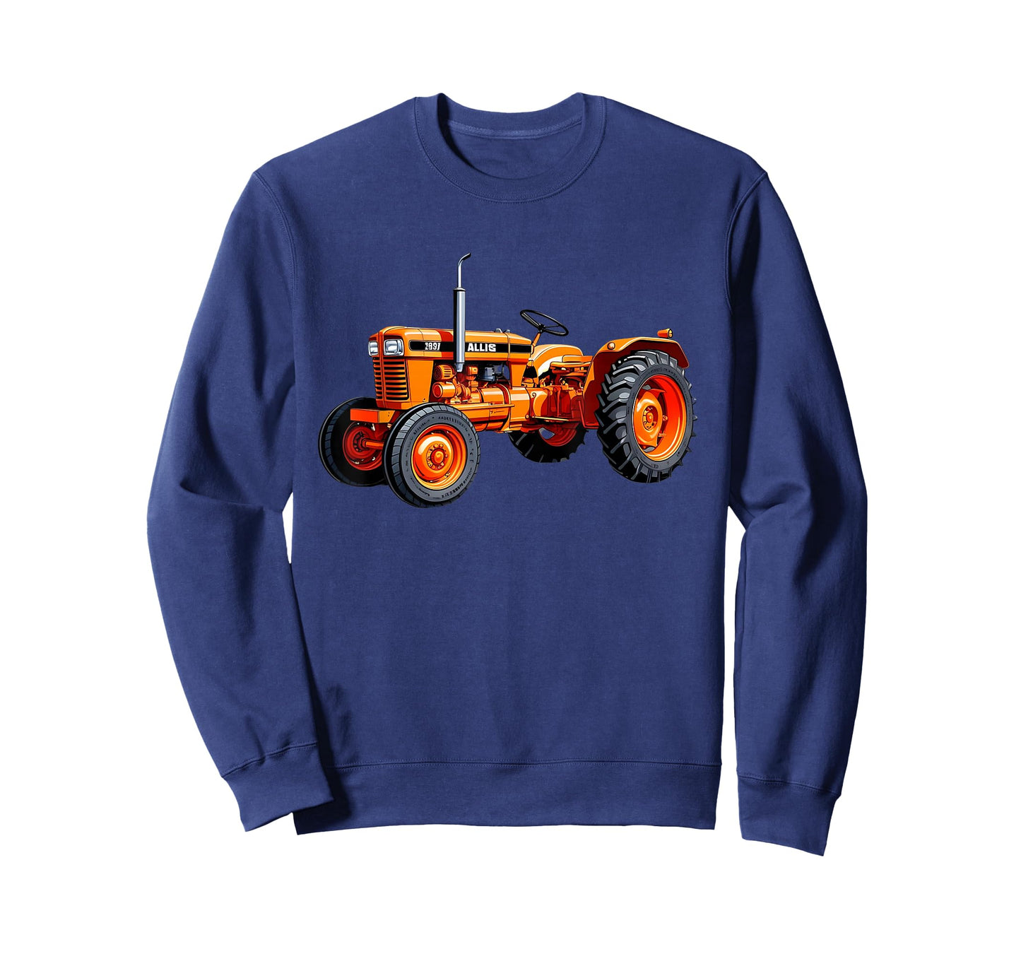 Classic Orange Tractor Retro Farming Design T-Shirt