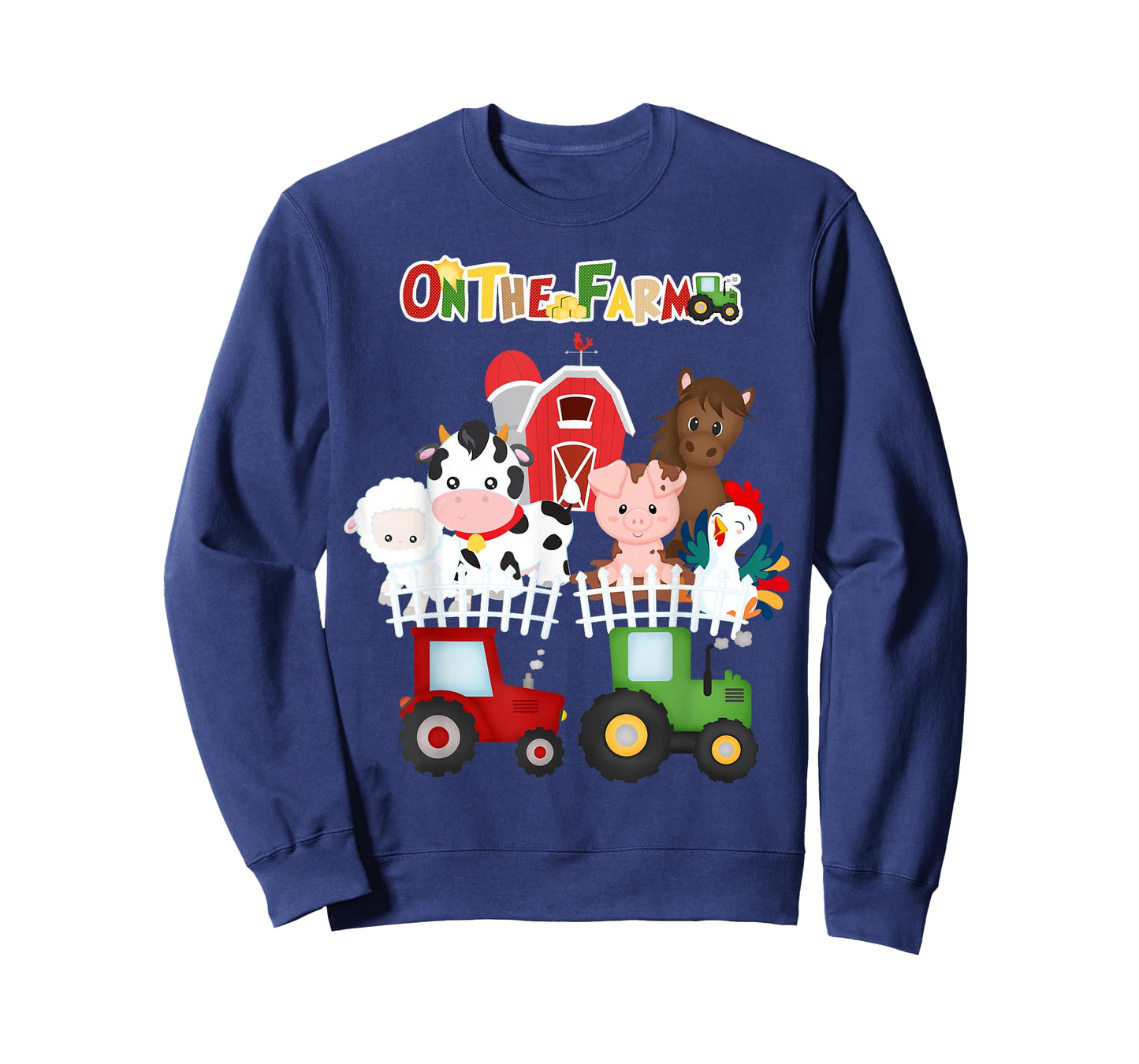 On The Farm Barnyard Farm Animals Cute Toddler Boys Girls T-Shirt