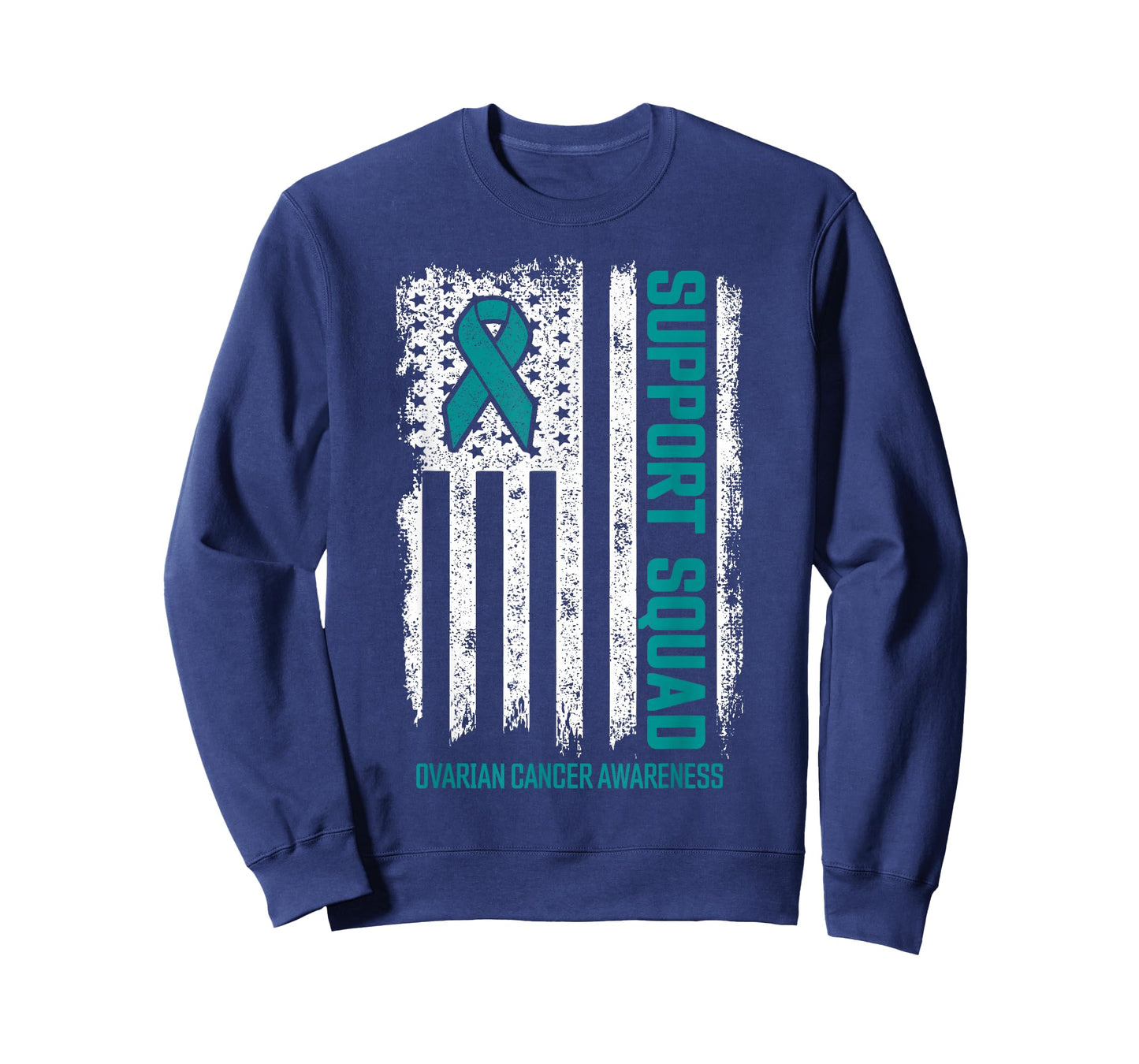 Ovarian Cancer Shirts Support Squad Ovarian Cancer Awareness T-Shirt