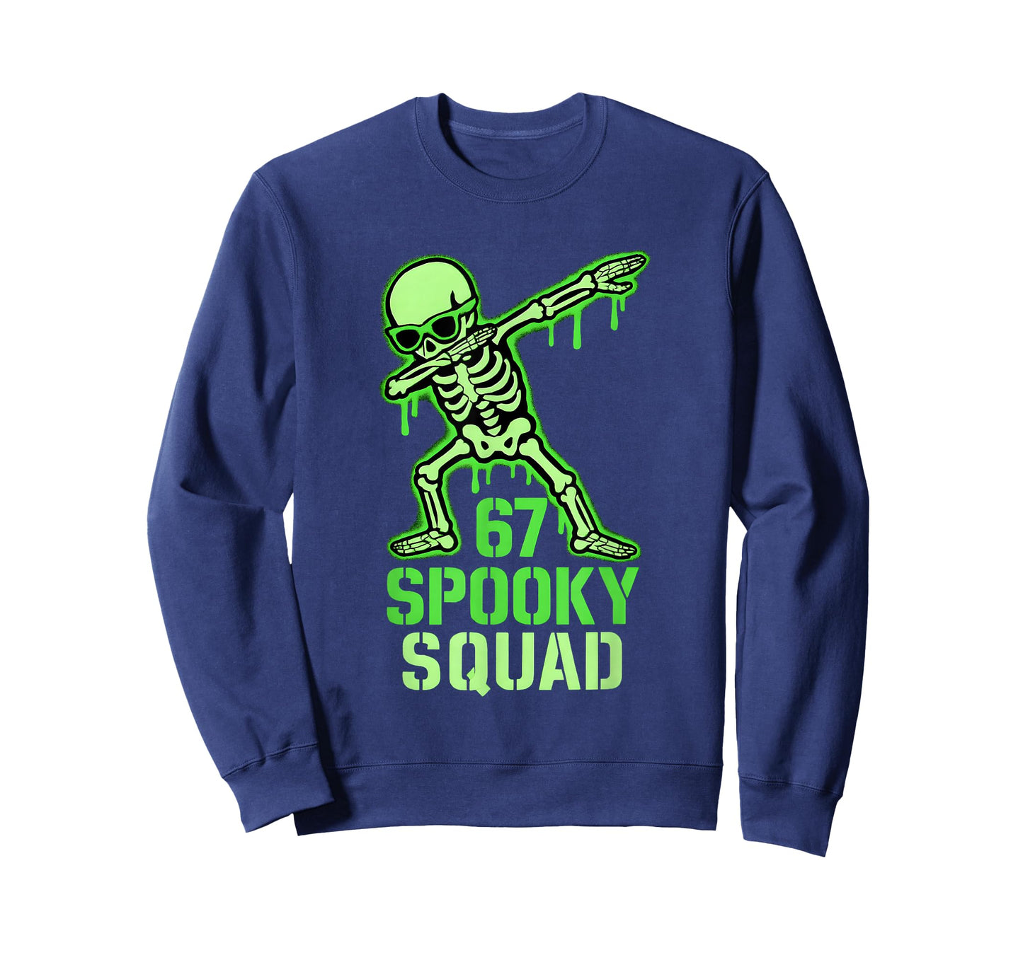 67 Meme Halloween Skeleton 6 7 Brainrot Six Seven Kids Boys T-Shirt