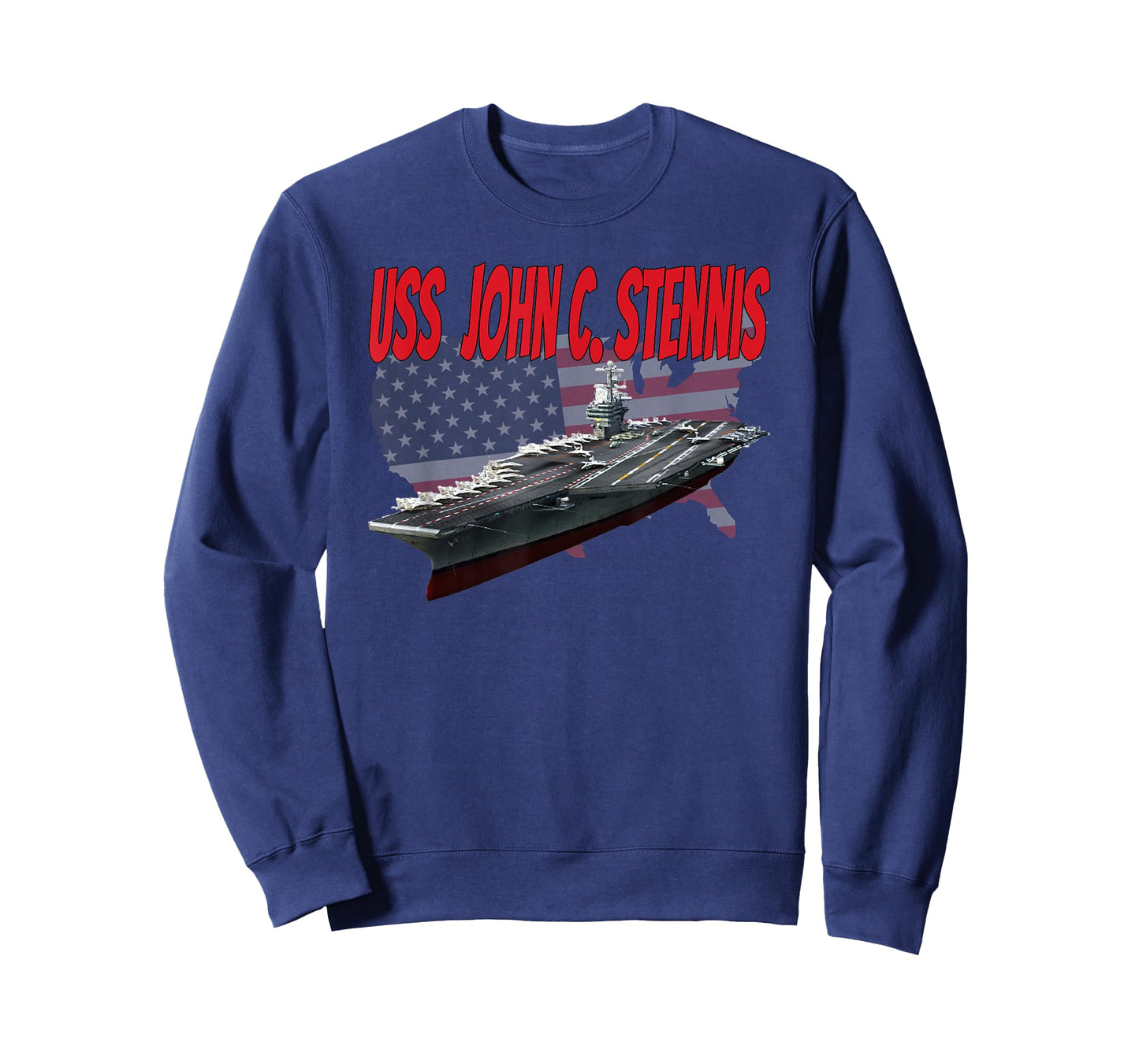 Aircraft Carrier USS John C. Stennis CVN-74 Grandpa Dad Son T-Shirt