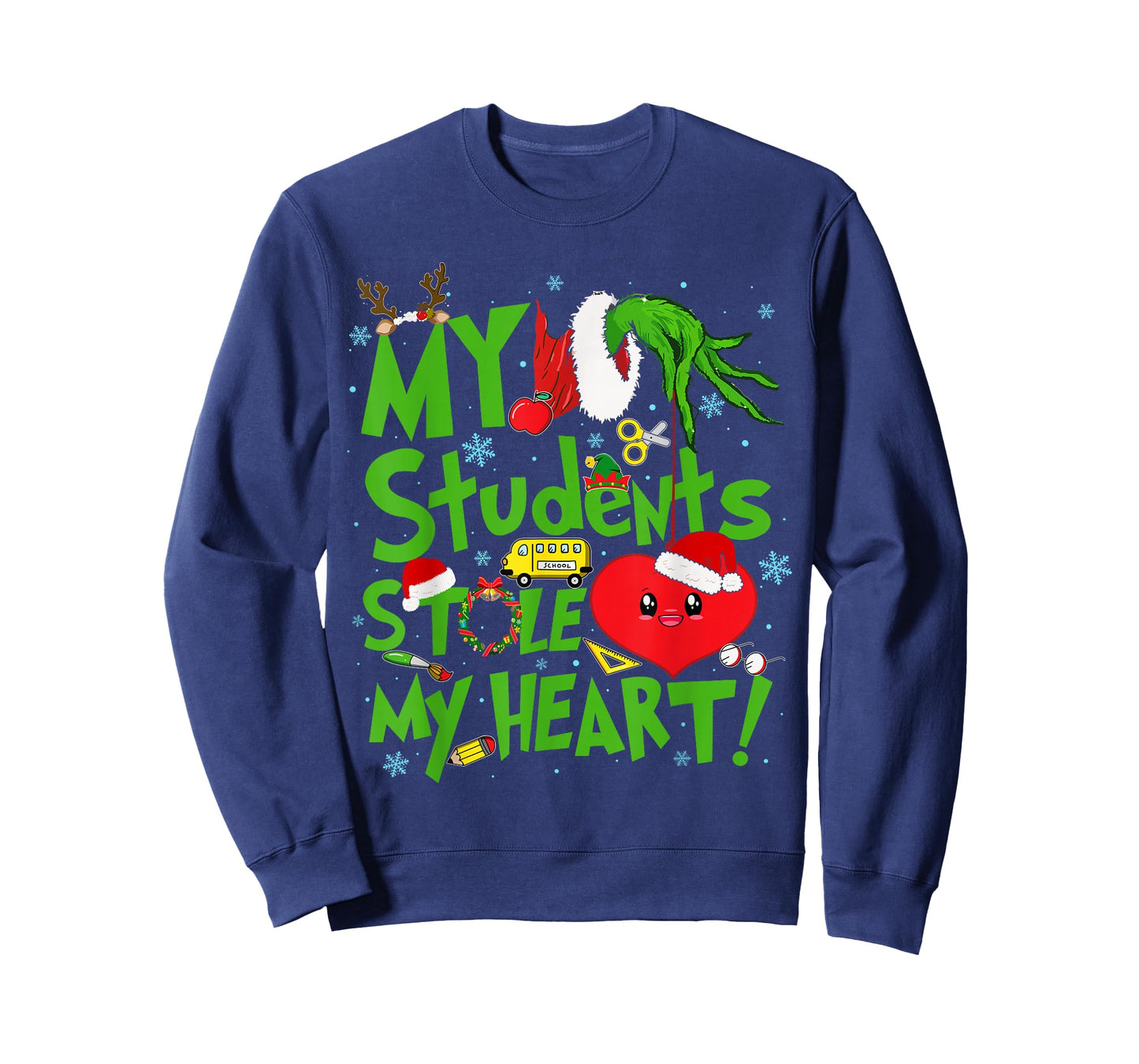 My Students Stole Teacher My Heart Holiday Merry Christmas T-Shirt