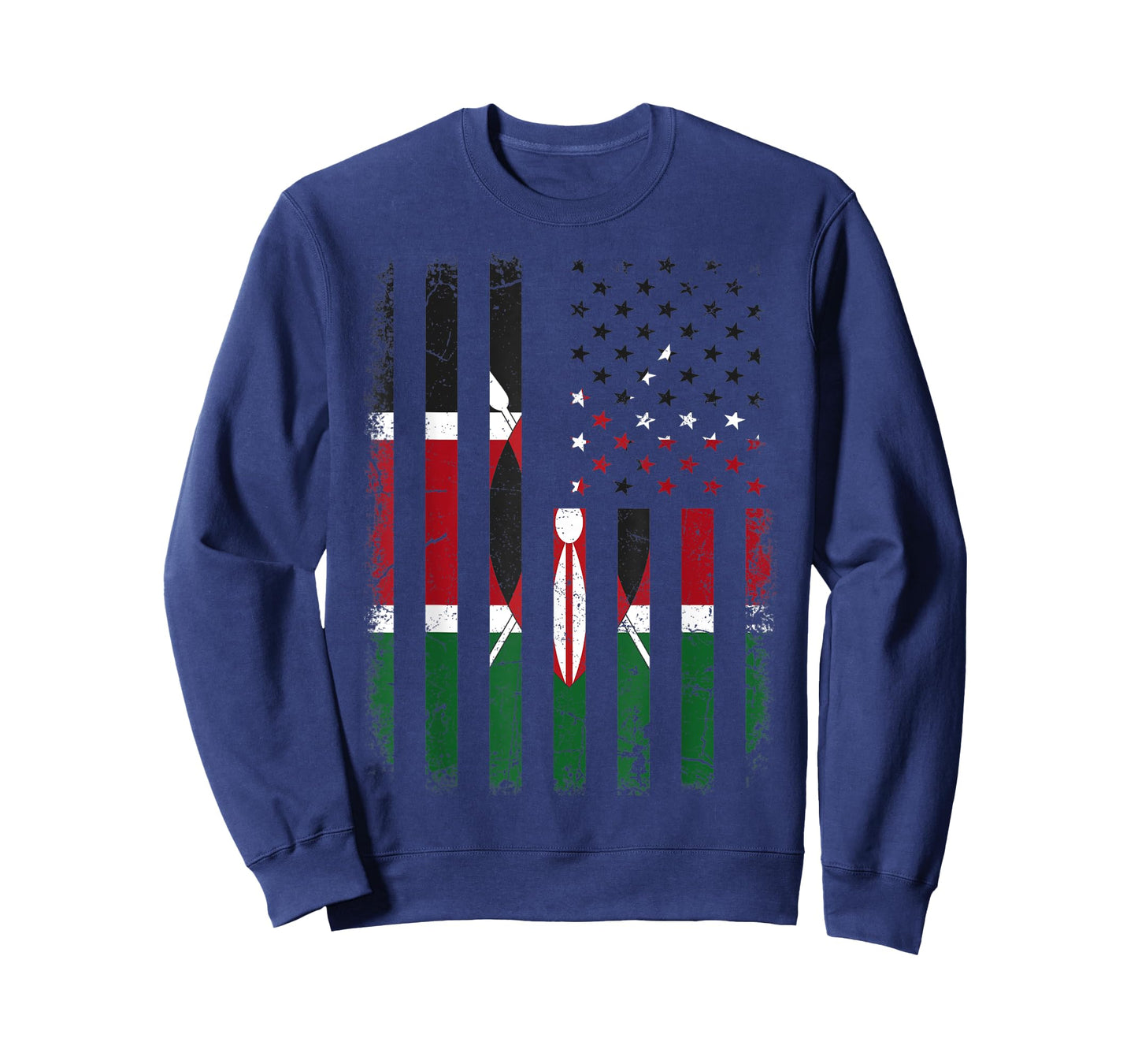 Kenyan American Flag Kenya America Pride Heritage T-Shirt for Women Kids Men