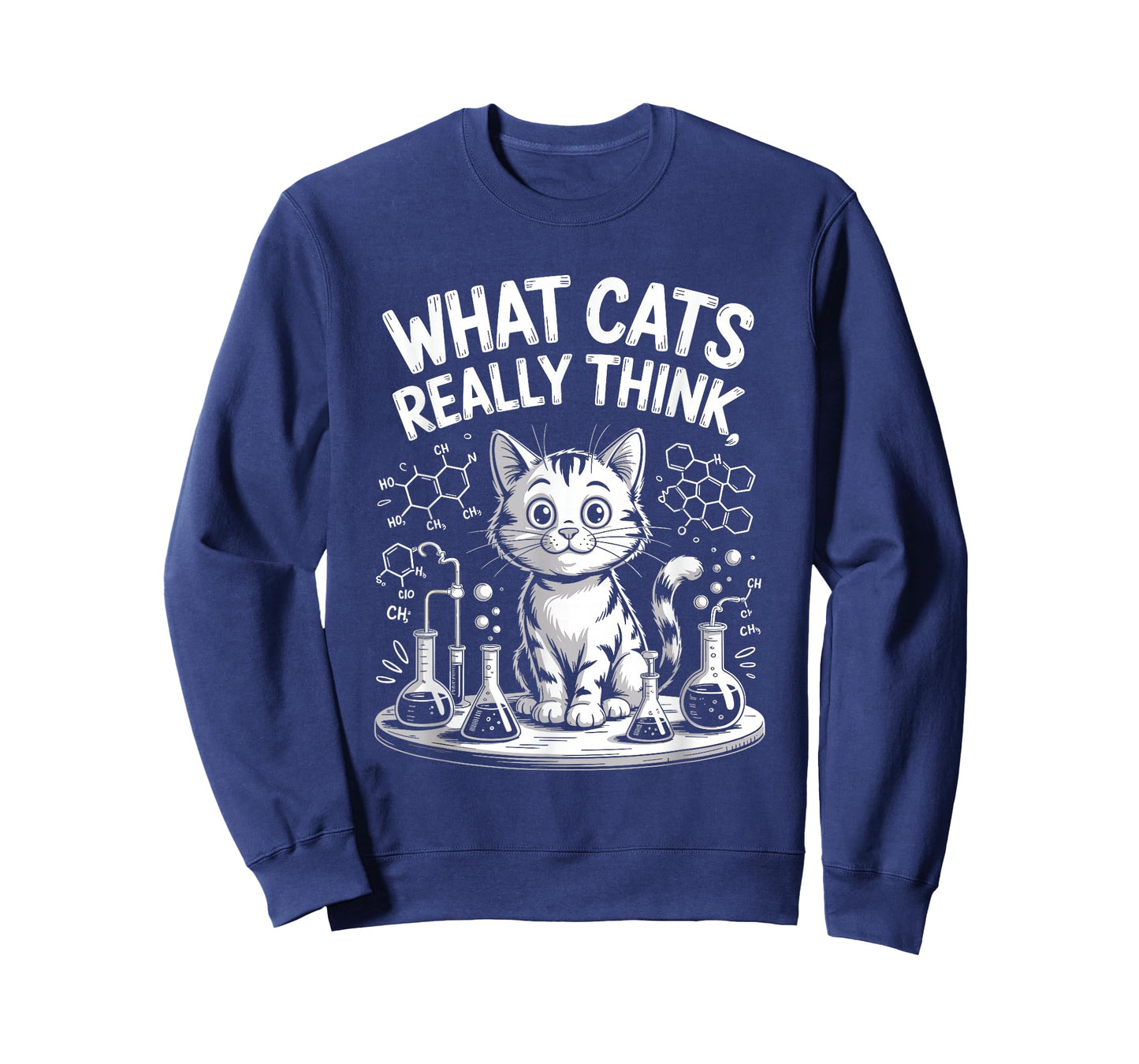 Funny Cat Physics Humor Design What Cats Really Think Math T-Shirt