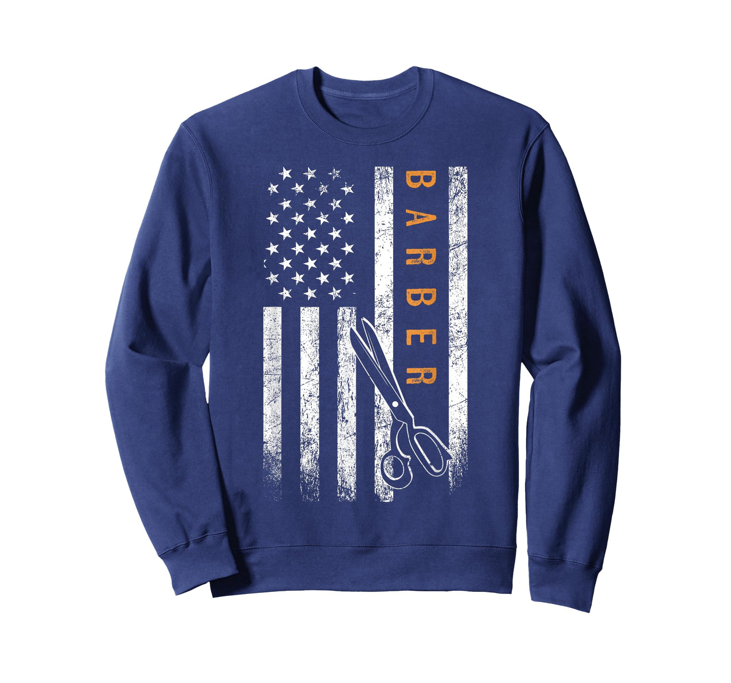 Barber American Flag Design Barbershop T-Shirt
