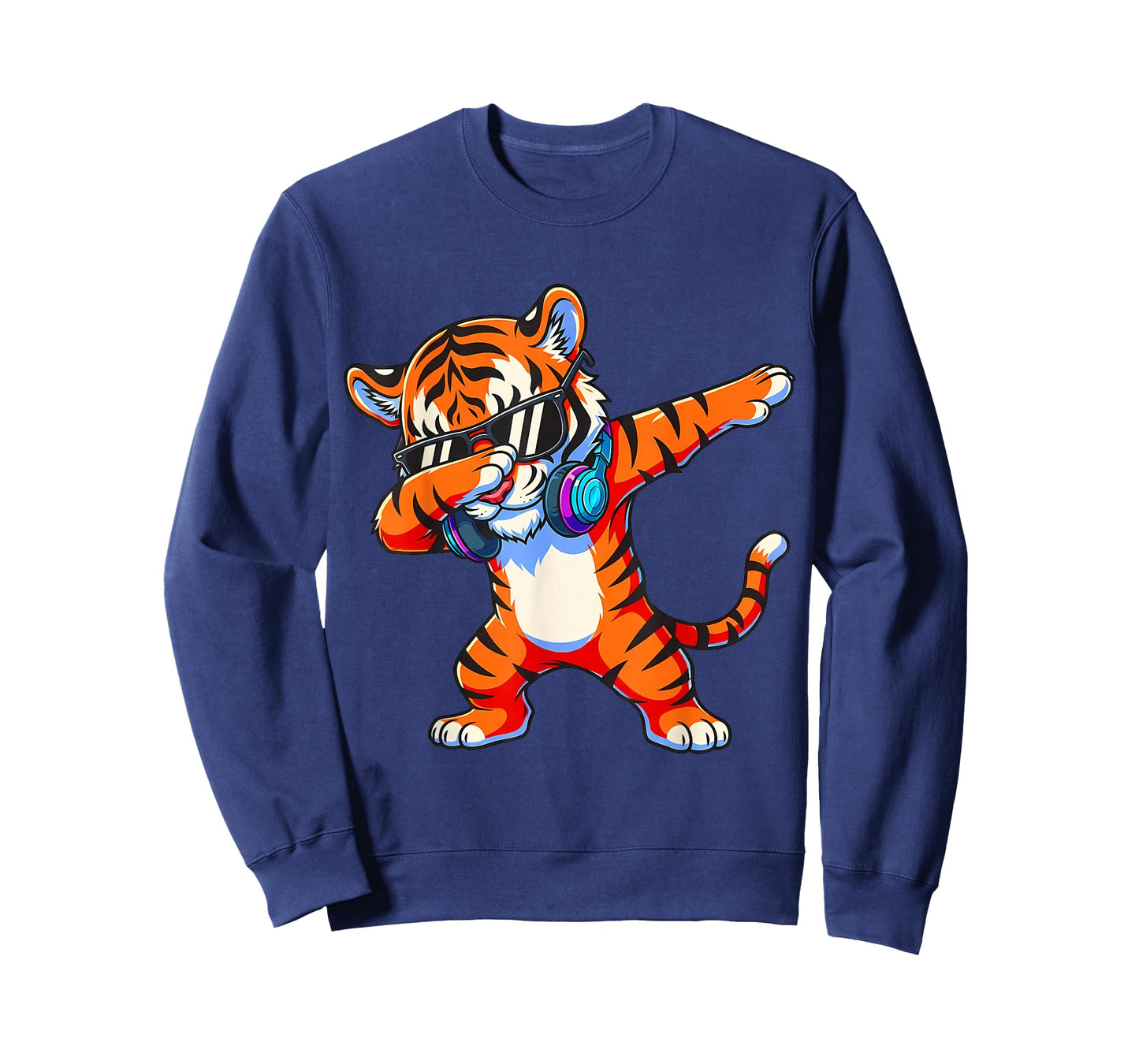 Funny Dabbing Tiger Kids Toddler Boys Girls Animal Lover T-Shirt