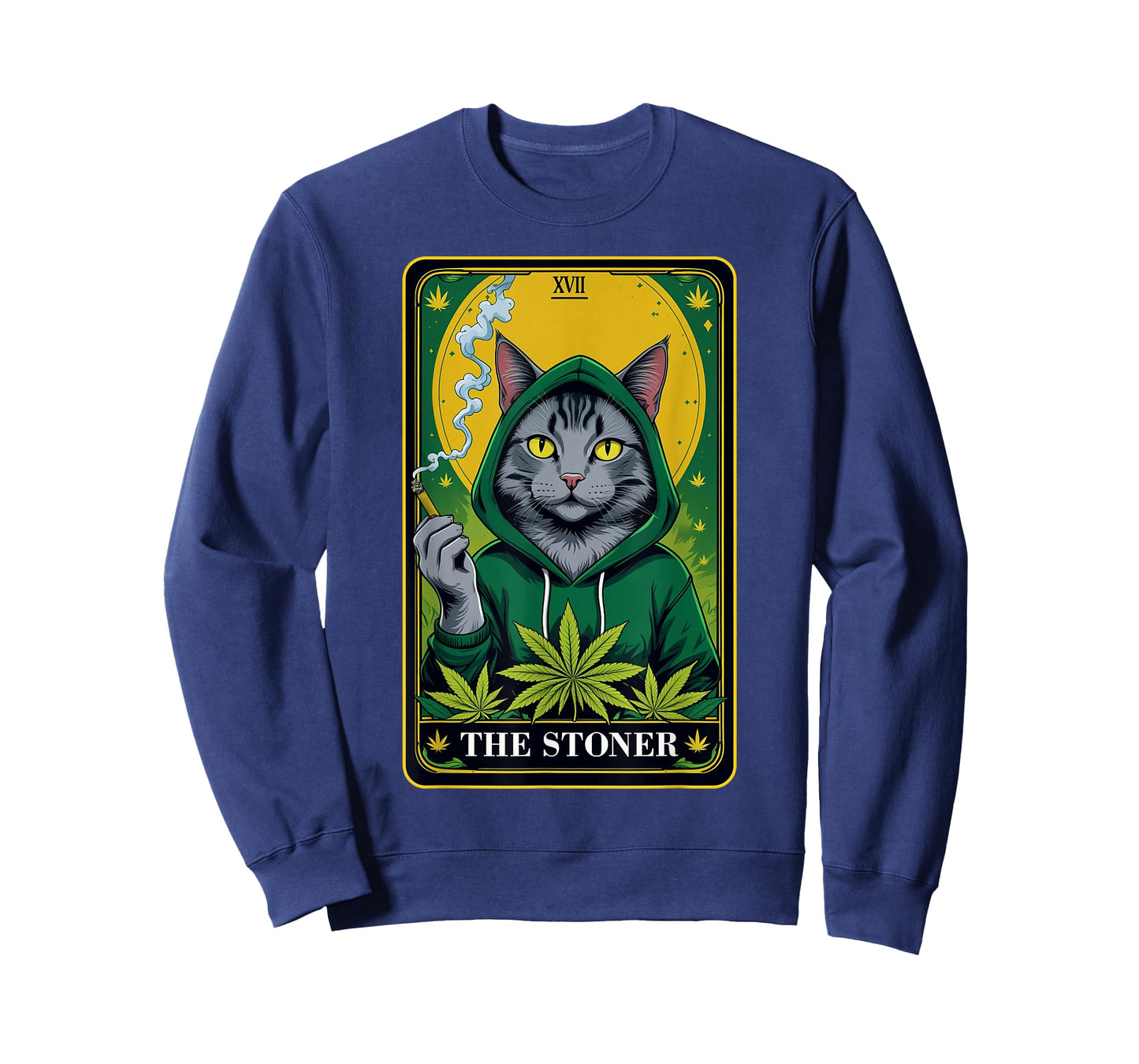 The Stoner Tarot Card Cannabis 420 Gift Cats And Weed T-Shirt